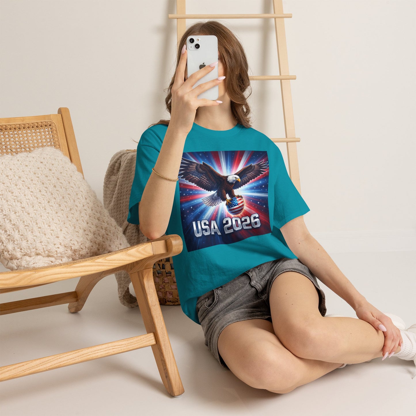 USA 2026 World Cup T-Shirt — Patriotic American Flag Design