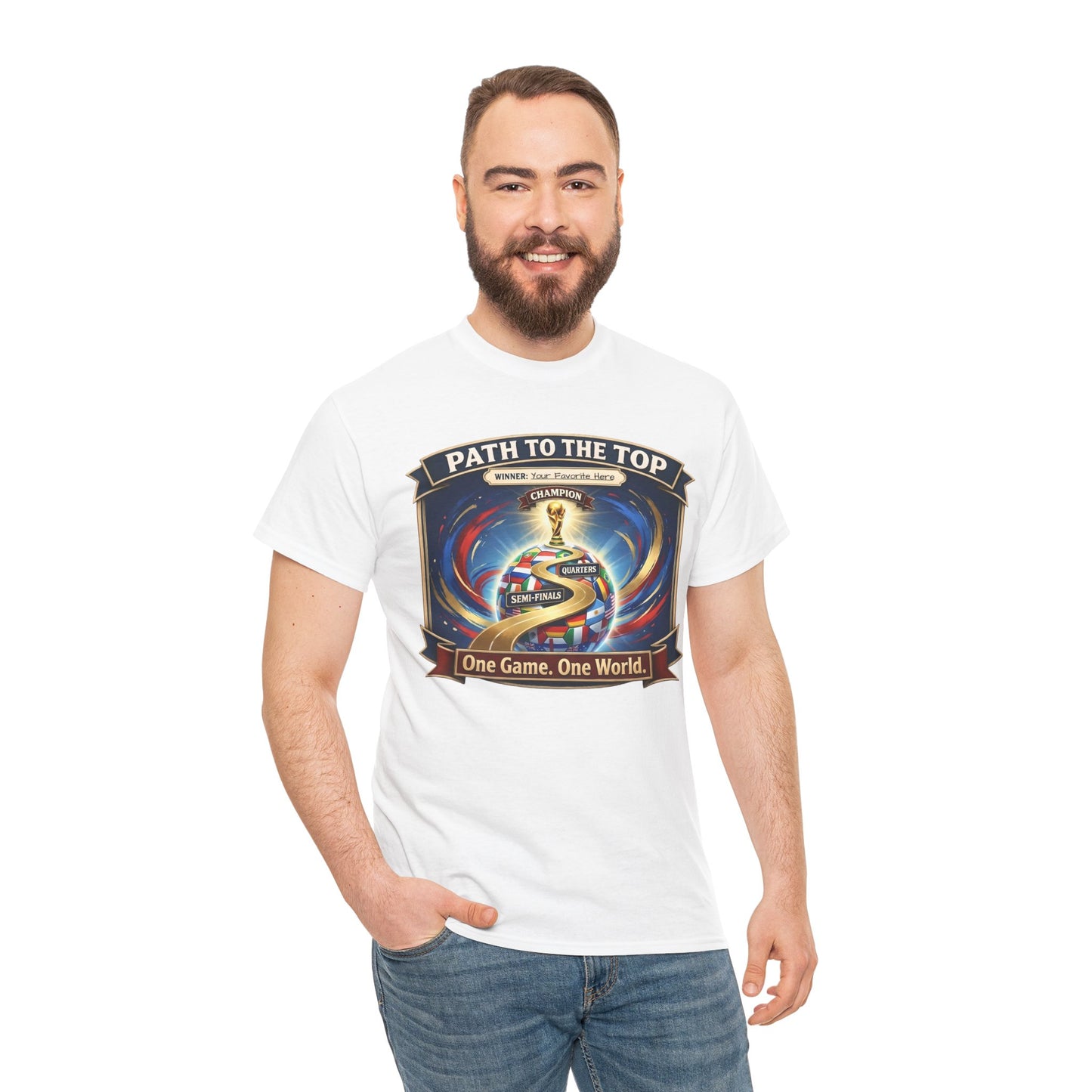 World Cup 2026 Cotton T-Shirt — “One Game. One World”