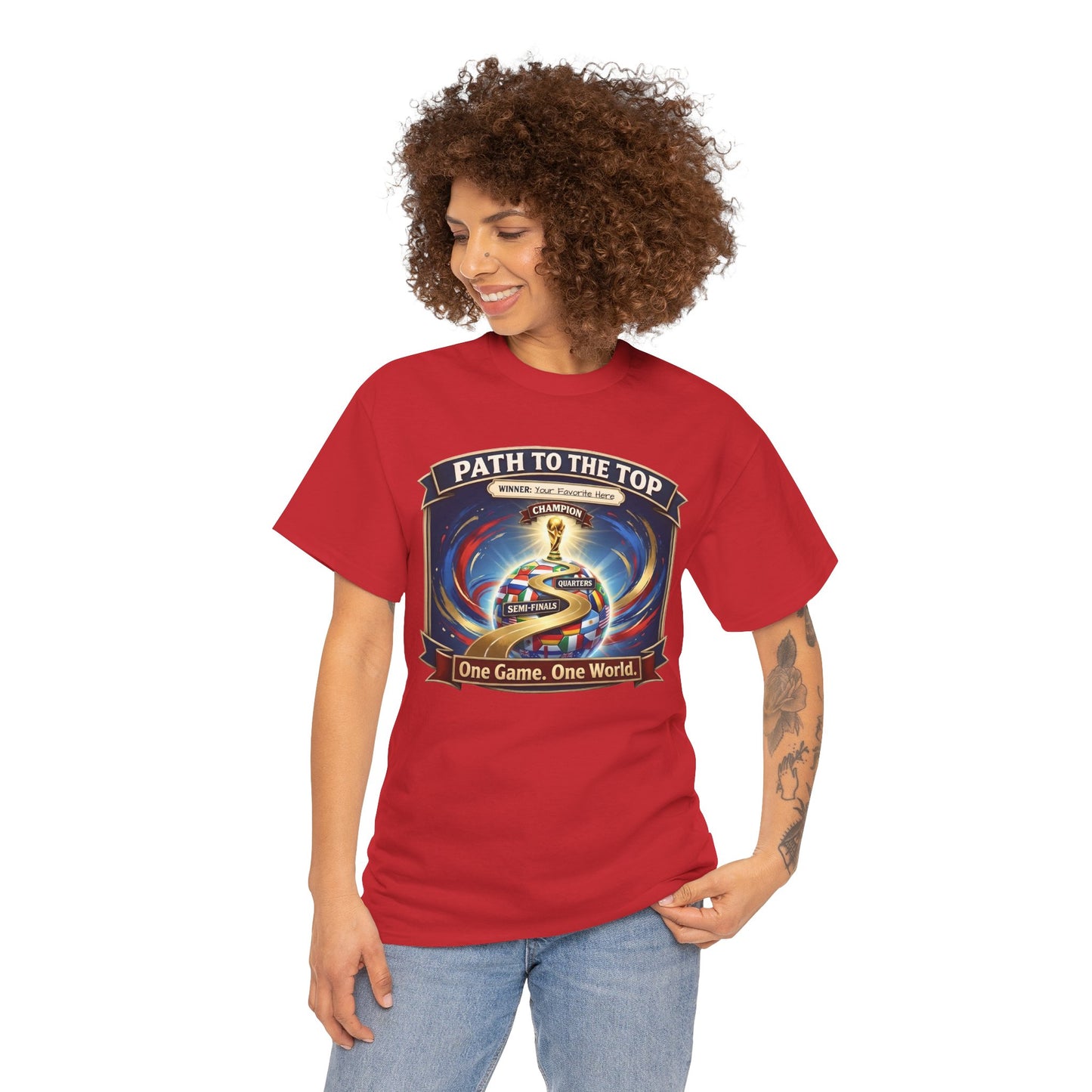 World Cup 2026 Cotton T-Shirt — “One Game. One World”