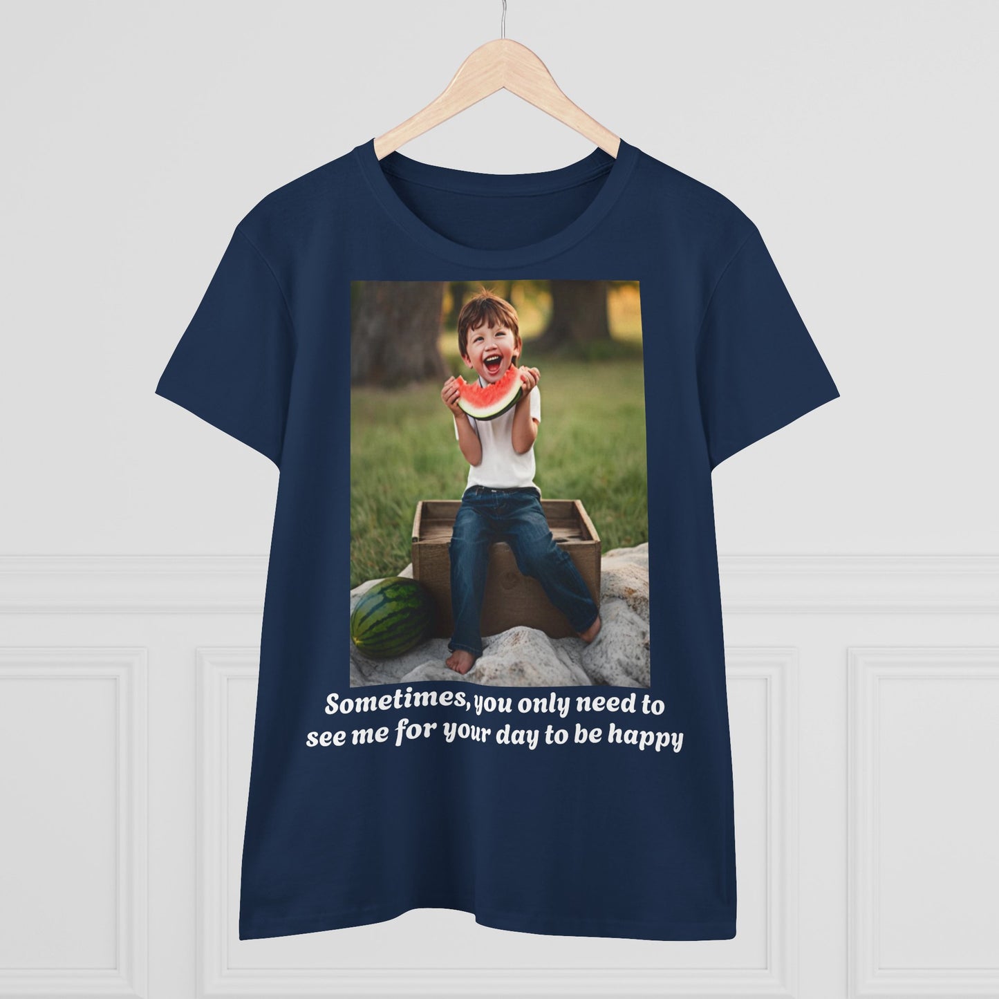 Customizable Women's Midweight Cotton Tee