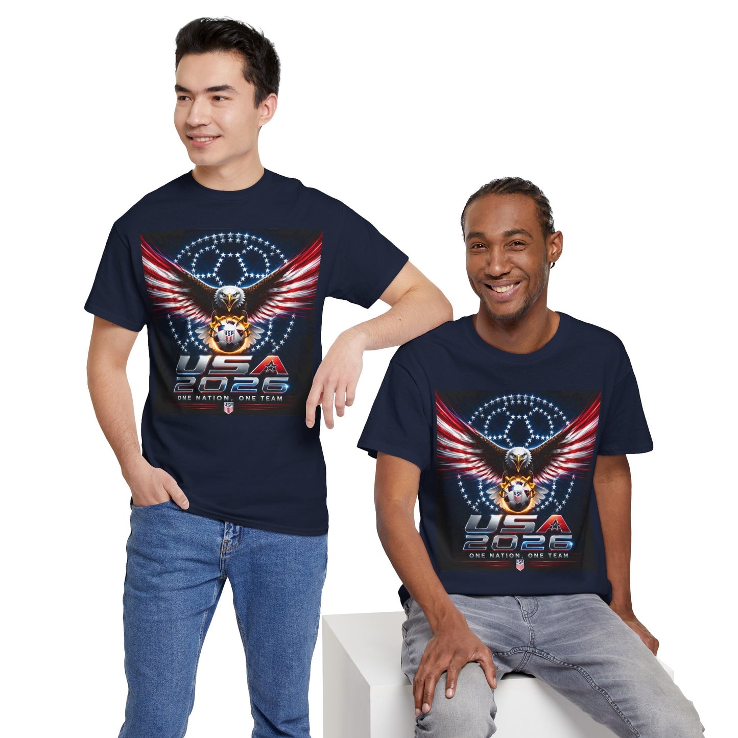 USA 2026 World Cup T-Shirt —  One Nation One Team cotton T-Shirt