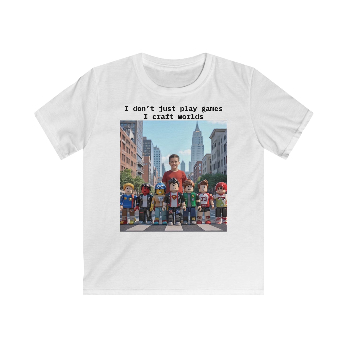 Craft Worlds - Roblox T-Shirt - T-Shirt for Boys, Fun and Creative Gift