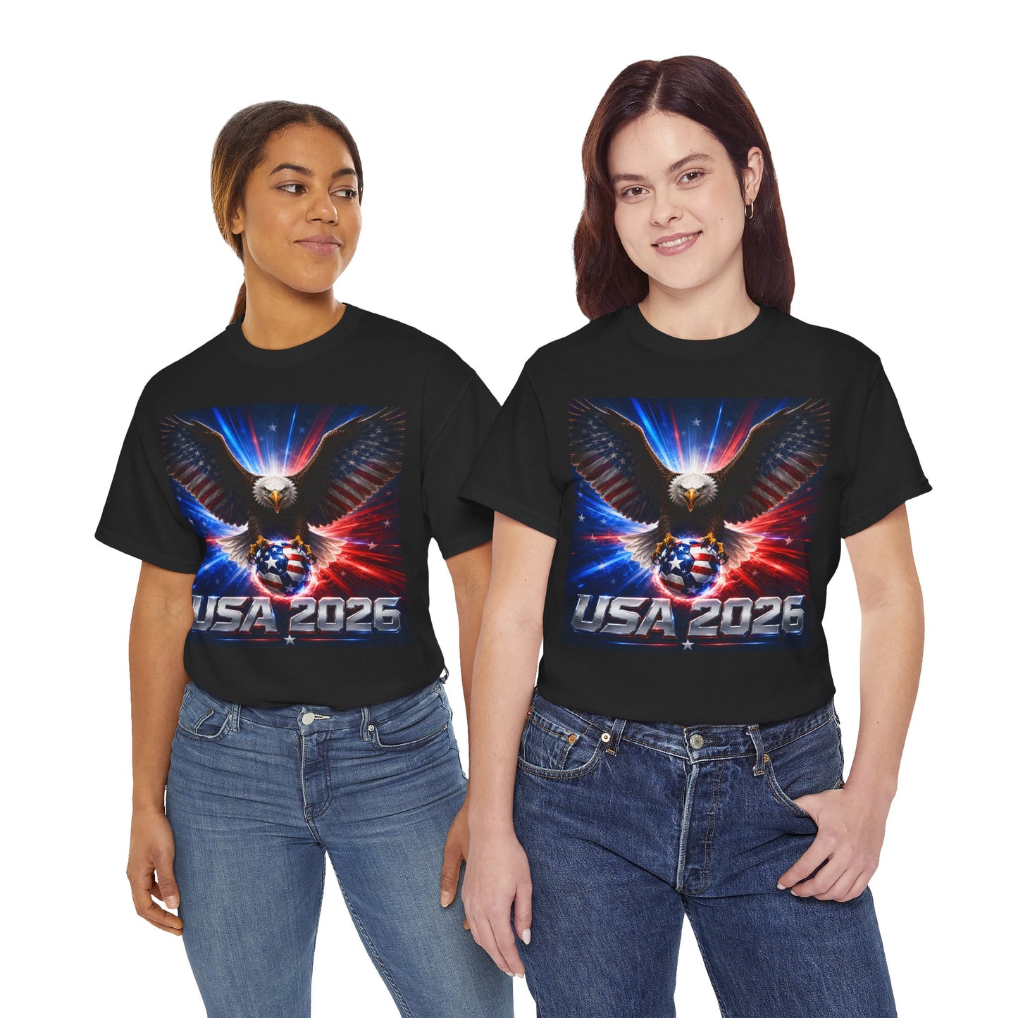 USA 2026 World Cup T-Shirt — USA Fans American Flag Design