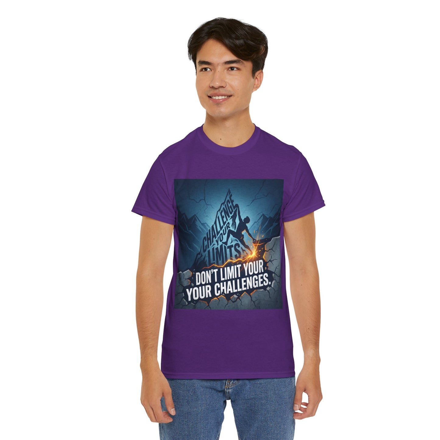 Motivational T-Shirts - "Don't Limit Your Challenges" Inspirational Breakthrough T-Shirt