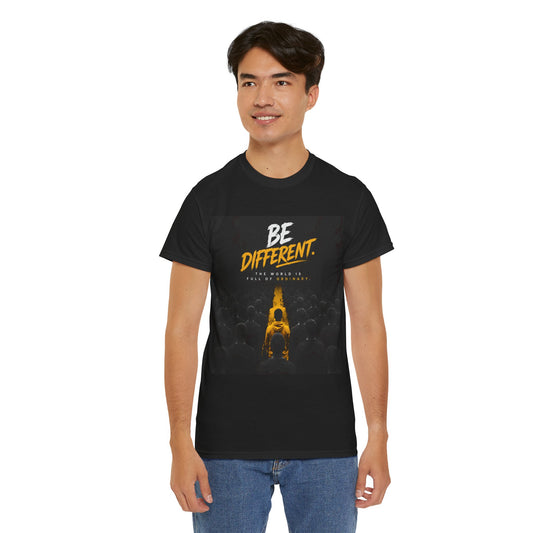Motivational T-Shirts  "Be Different"  — Inspirational Graphic Cotton T-Shirt