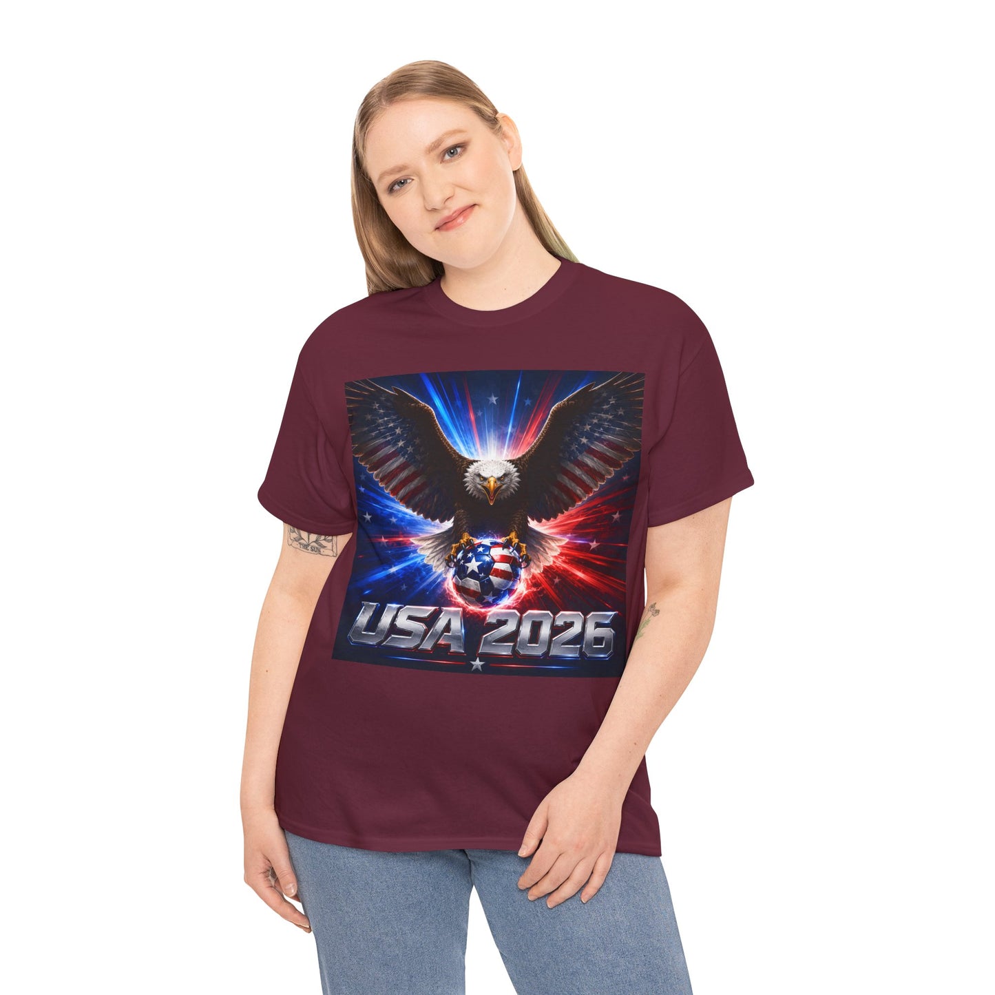 USA 2026 World Cup T-Shirt — USA Fans American Flag Design