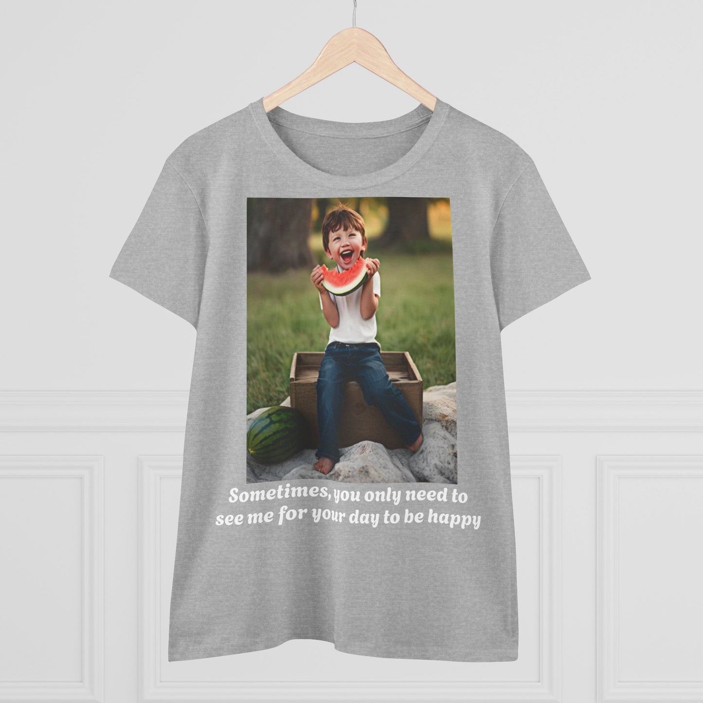 Customizable Women's Midweight Cotton Tee