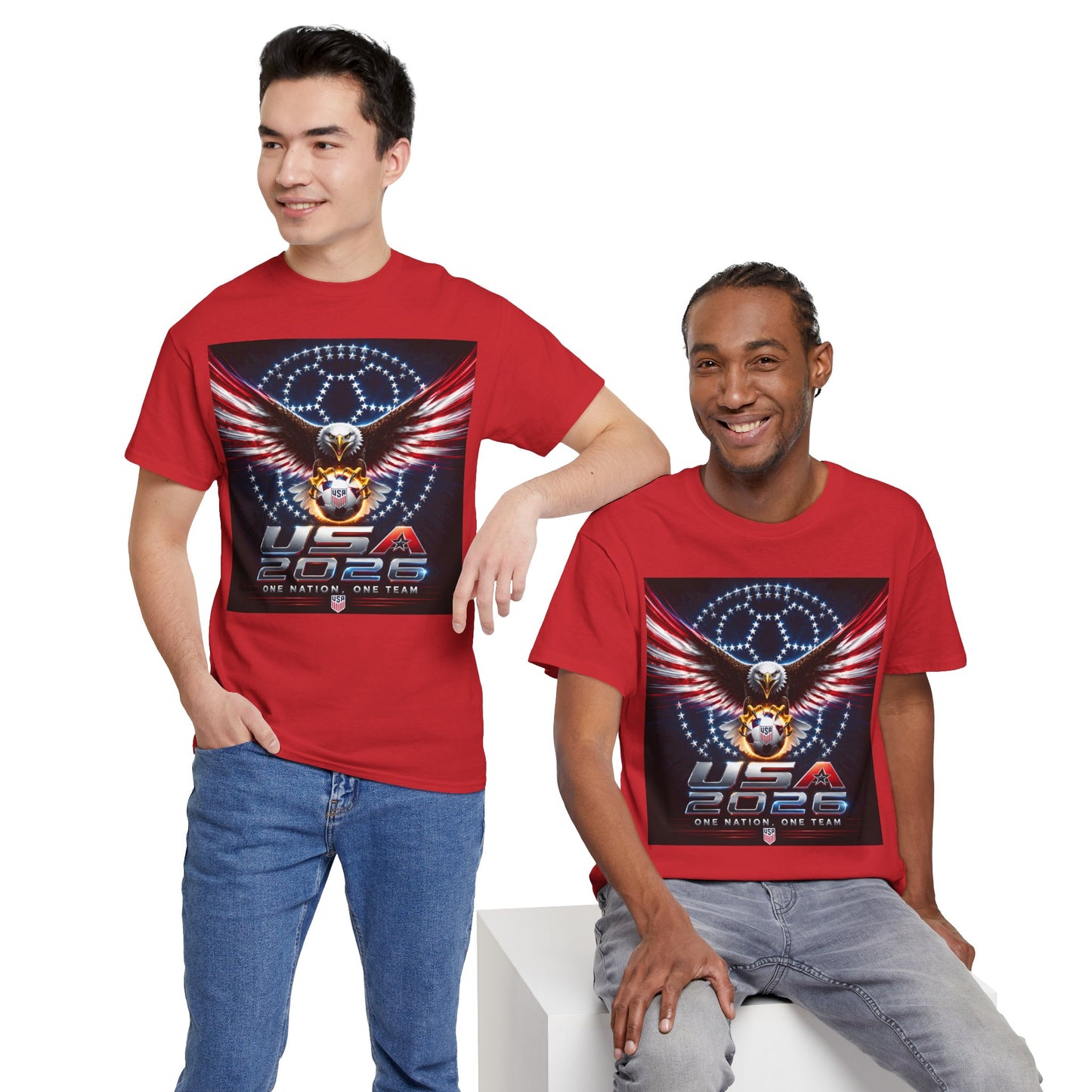 USA 2026 World Cup T-Shirt —  One Nation One Team cotton T-Shirt