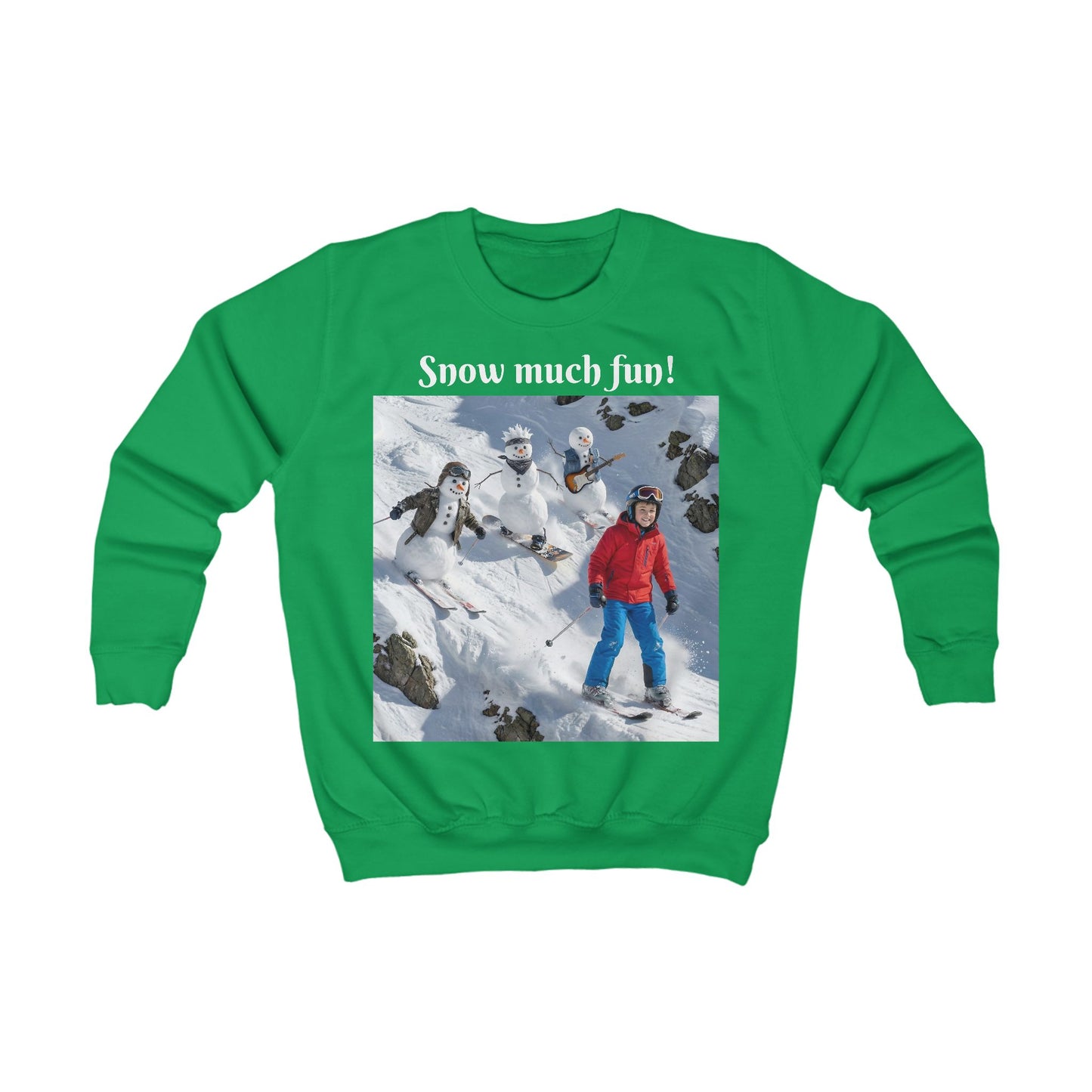 Custom Winter Kids Sweatshirt – Personalized with their Face