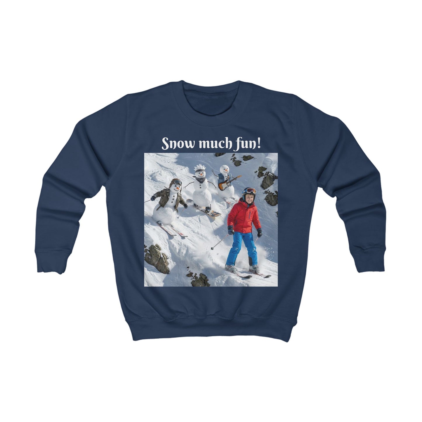 Custom Winter Kids Sweatshirt – Personalized with their Face