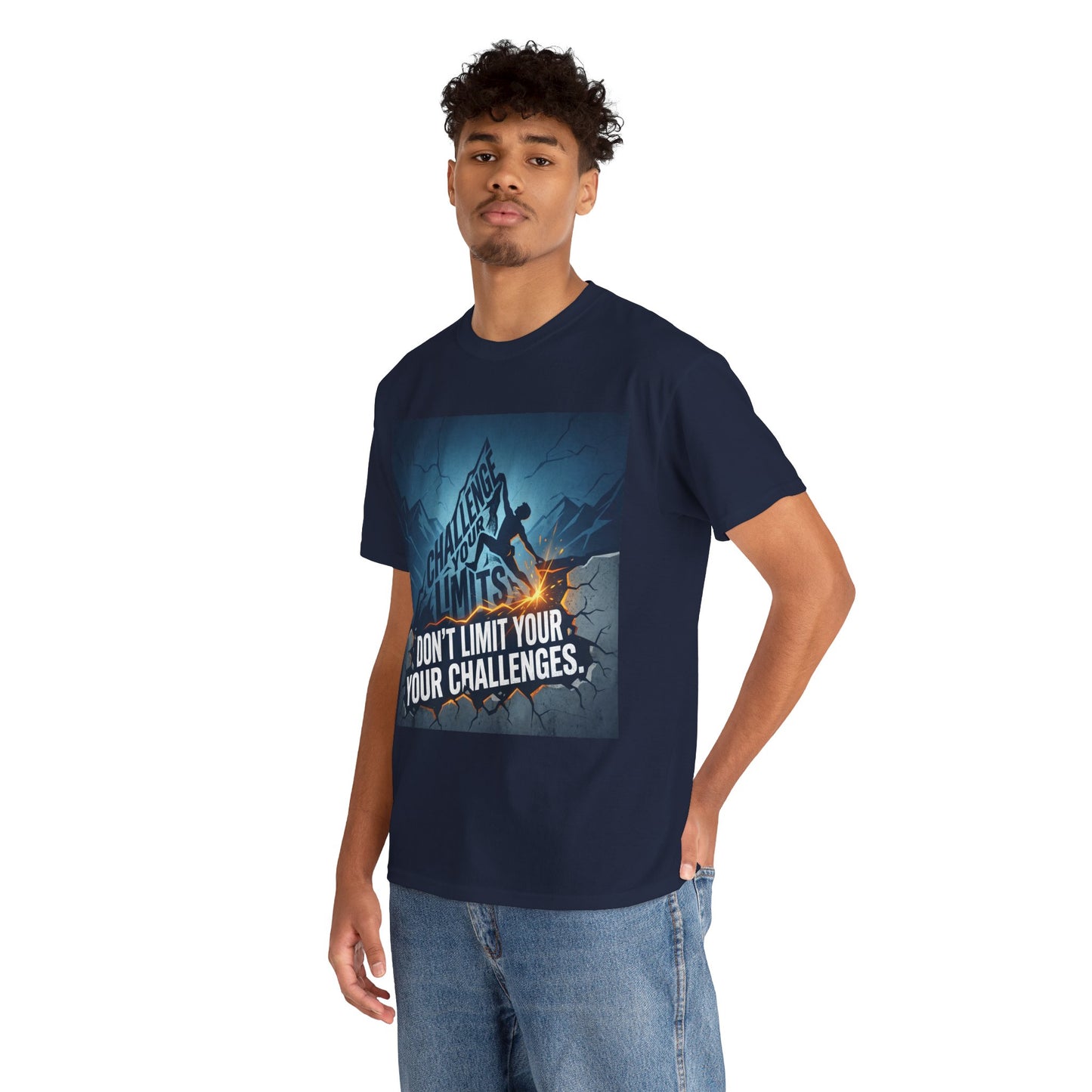 Motivational T-Shirts - "Don't Limit Your Challenges" Inspirational Breakthrough T-Shirt