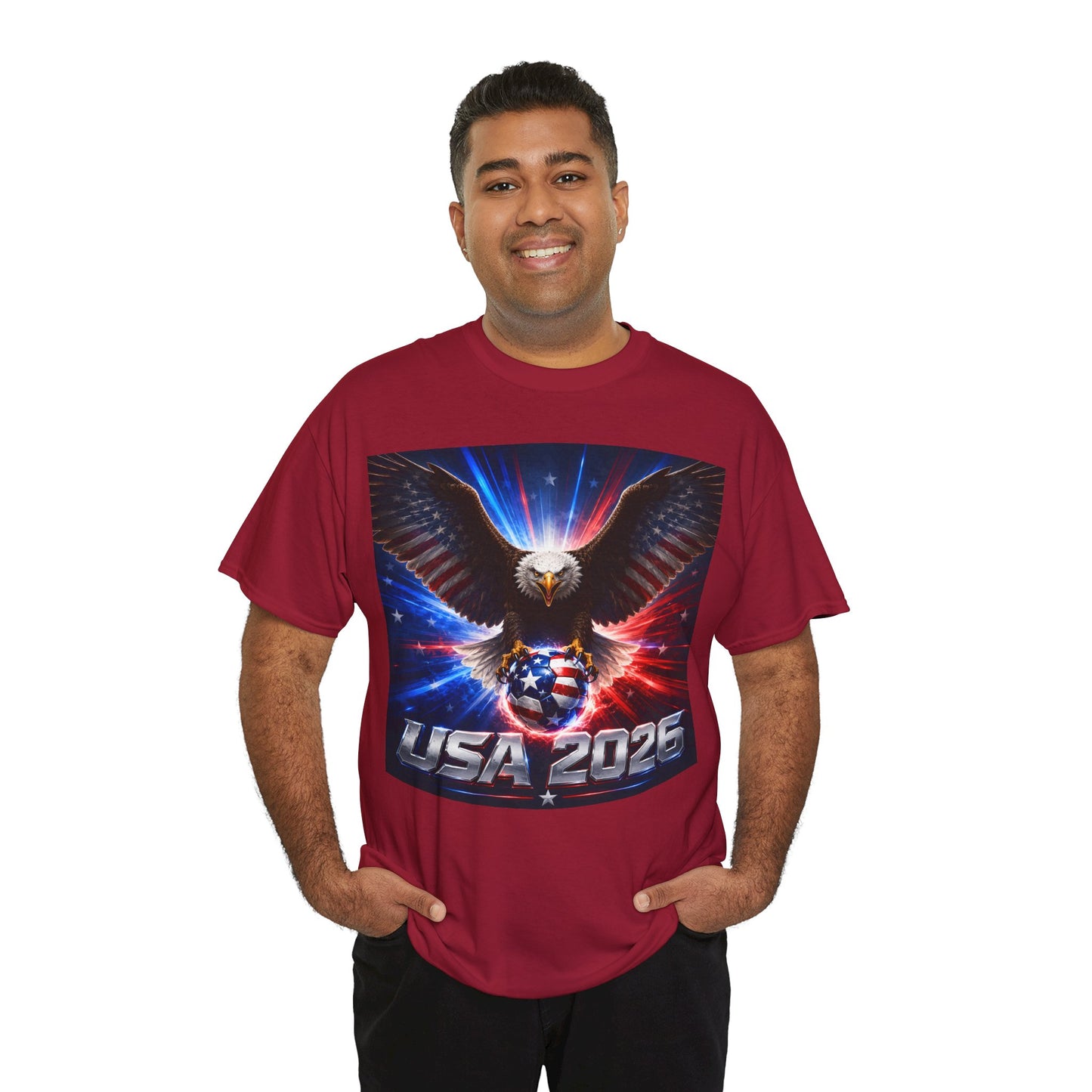 USA 2026 World Cup T-Shirt — USA Fans American Flag Design