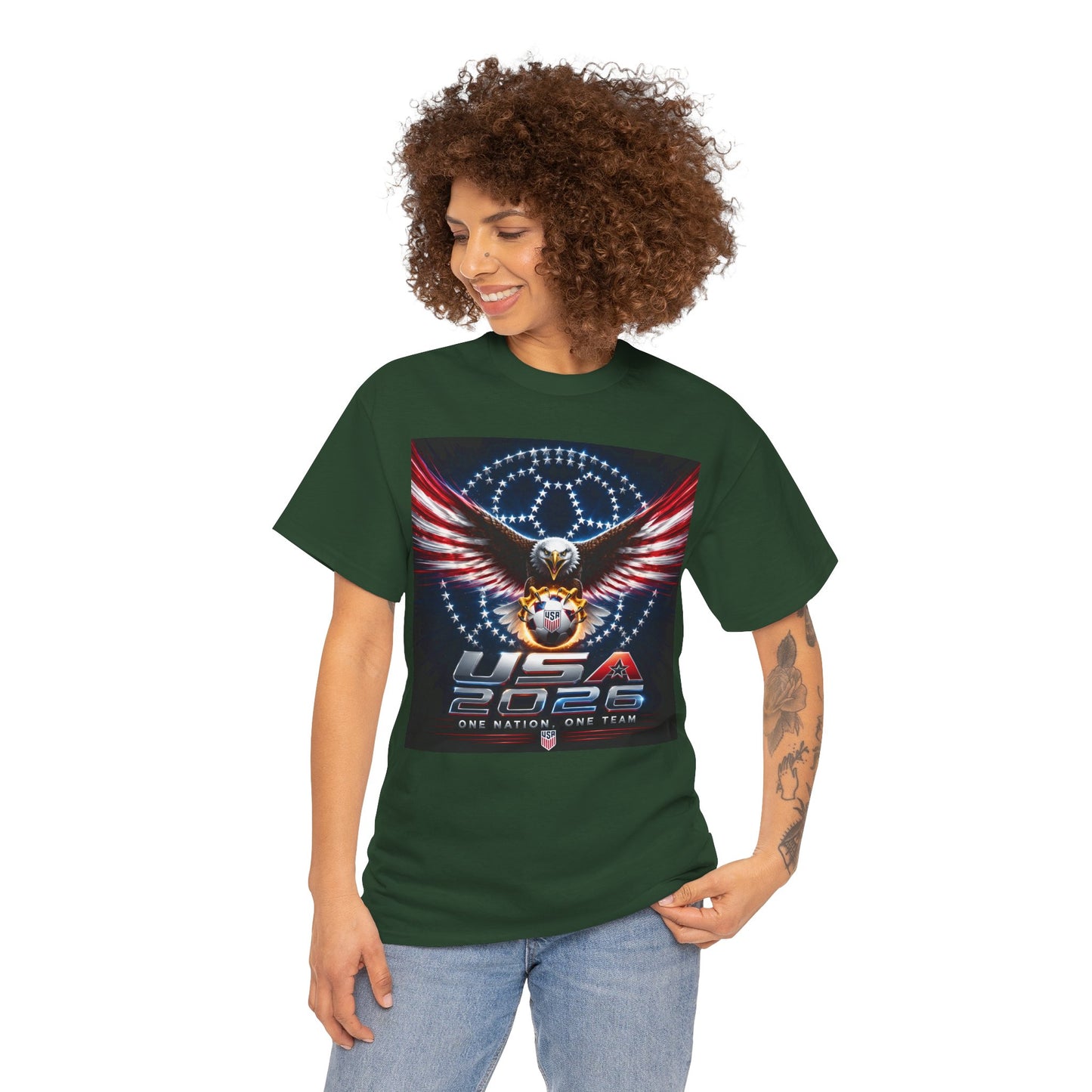 USA 2026 World Cup T-Shirt —  One Nation One Team cotton T-Shirt