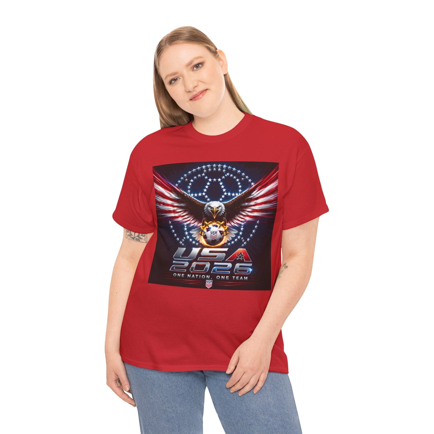 USA 2026 World Cup T-Shirt —  One Nation One Team cotton T-Shirt
