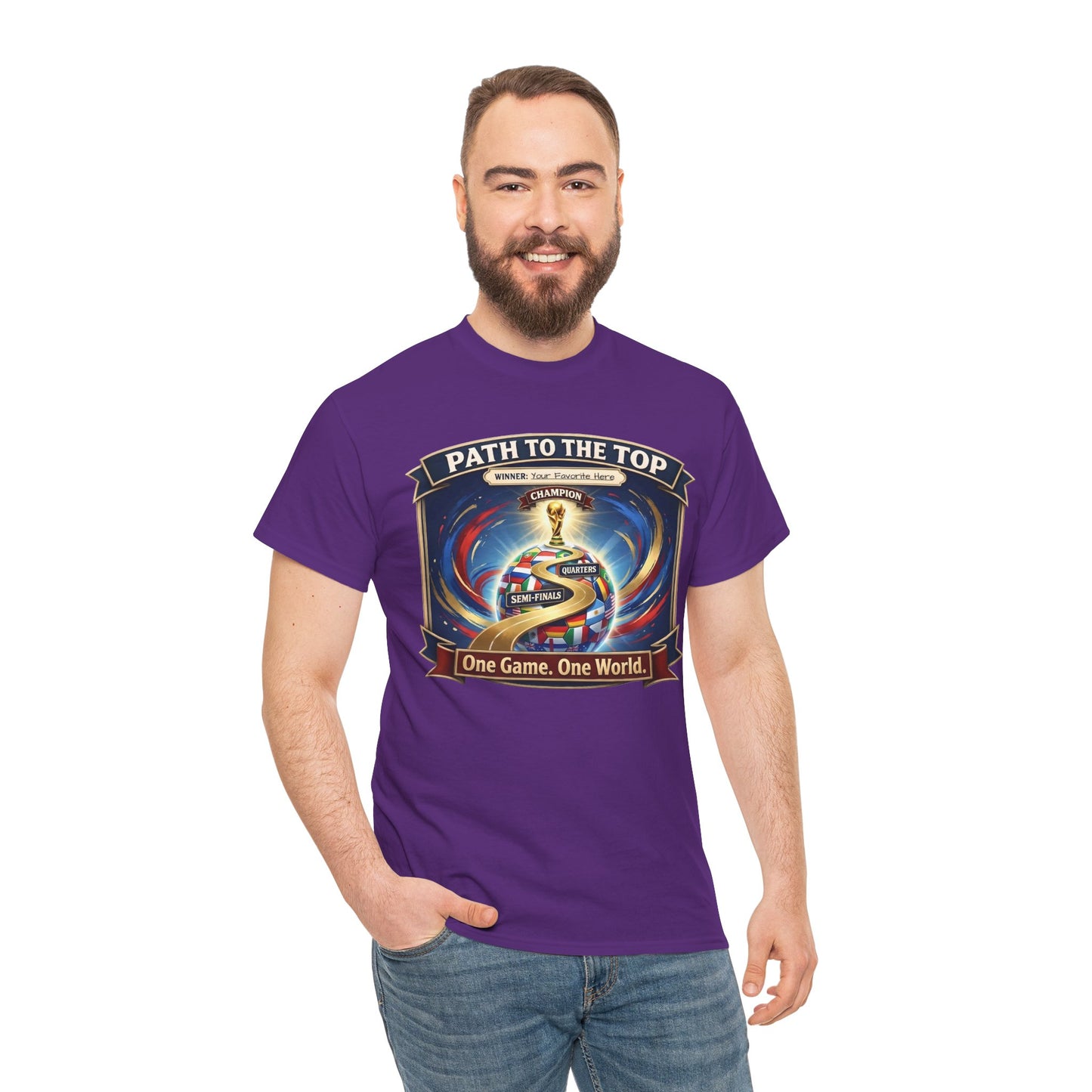 World Cup 2026 Cotton T-Shirt — “One Game. One World”