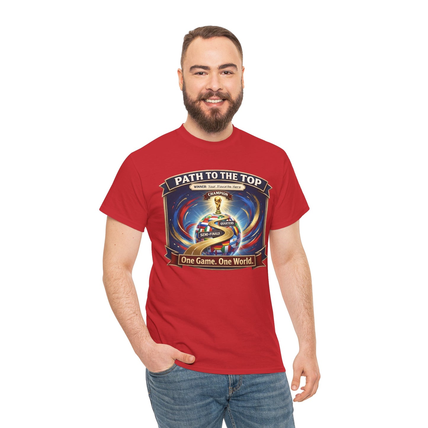 World Cup 2026 Cotton T-Shirt — “One Game. One World”