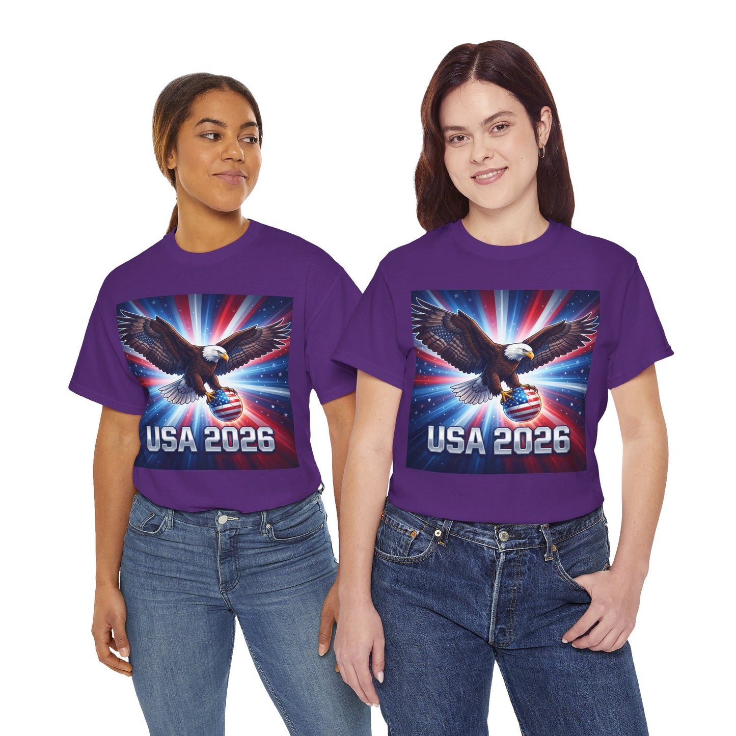 USA 2026 World Cup T-Shirt — Patriotic American Flag Design