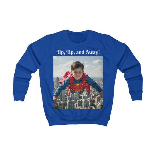 Custom Sweatshirt "Up, Up, and Away!"   – Personalized with their Face