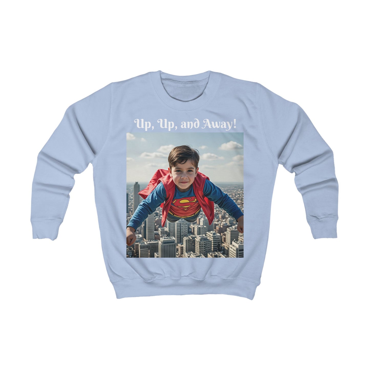 Individuell gestaltetes Sweatshirt „Hoch hinaus!“ – Personalisiert mit ihrem Gesicht