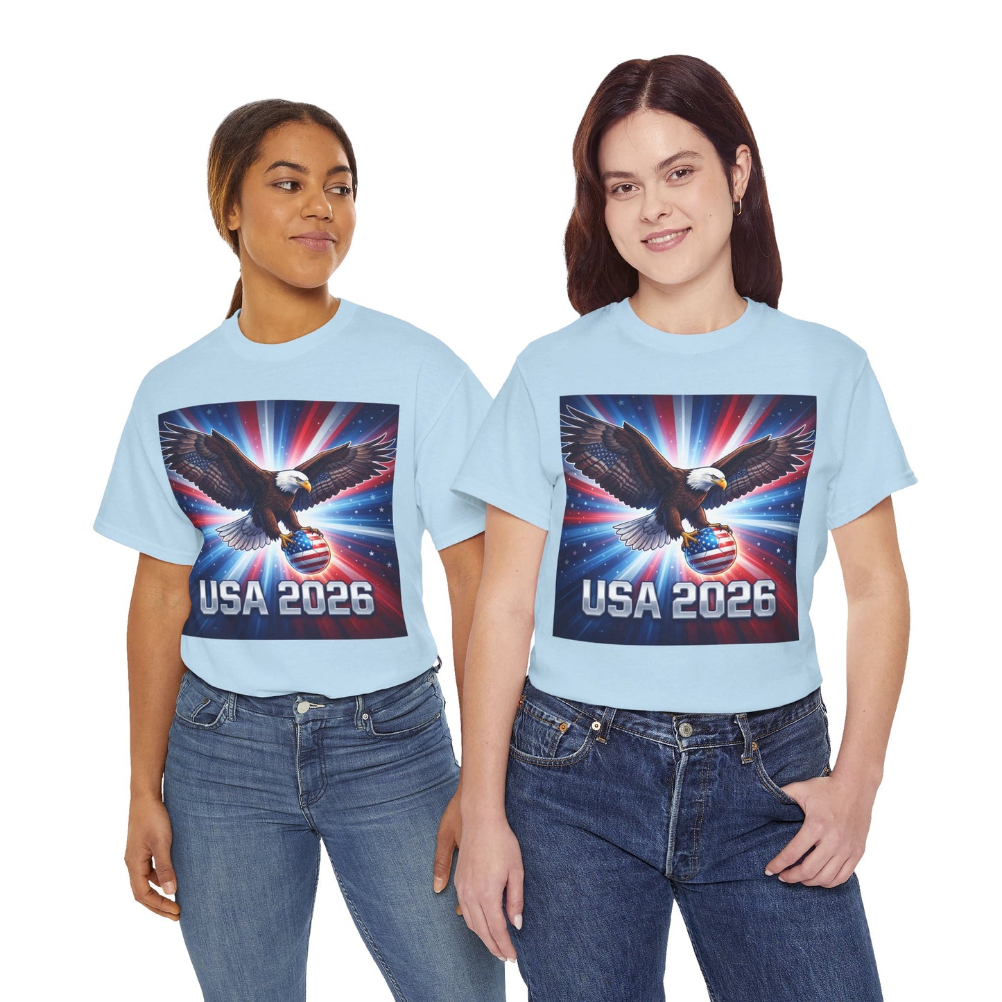 USA 2026 World Cup T-Shirt — Patriotic American Flag Design