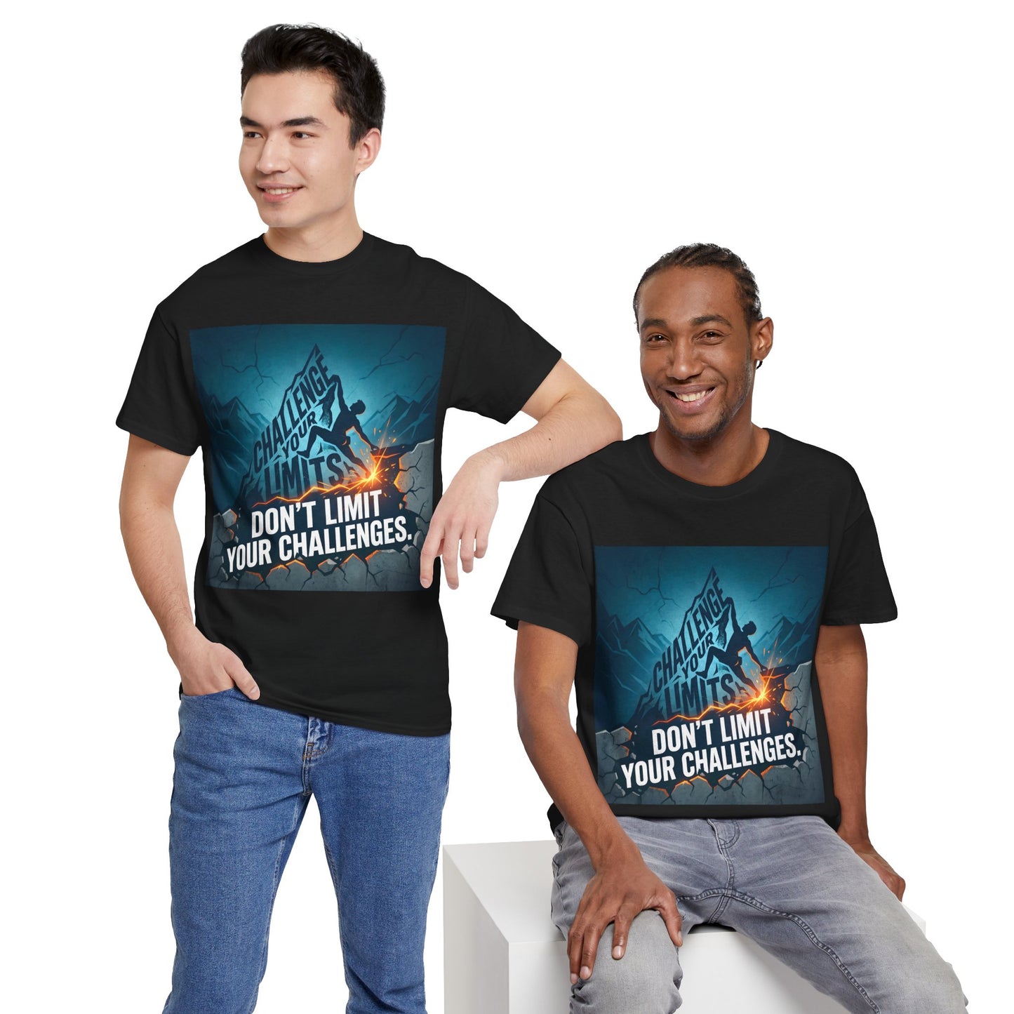 Motivational T-Shirts - "Don't Limit Your Challenges" Inspirational Breakthrough T-Shirt