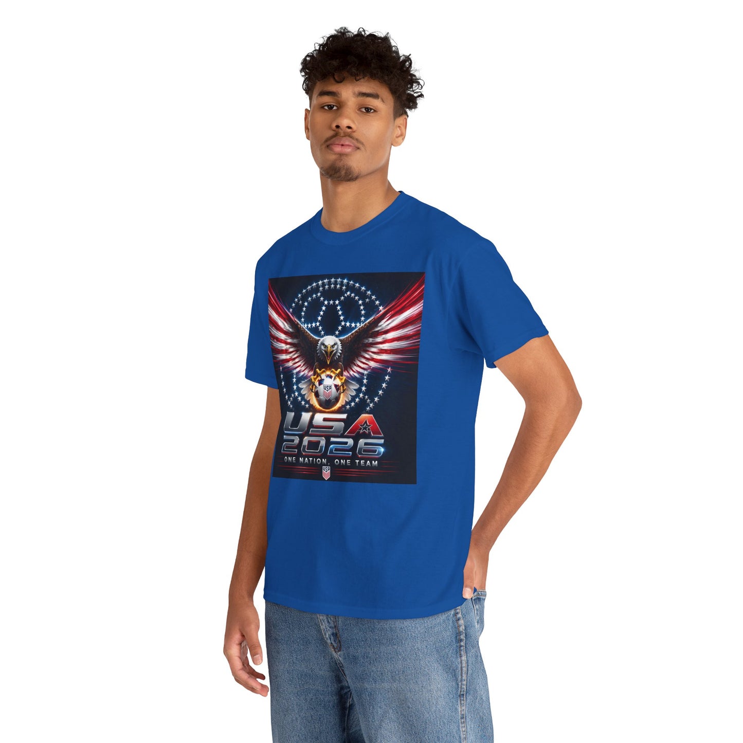 USA 2026 World Cup T-Shirt —  One Nation One Team cotton T-Shirt