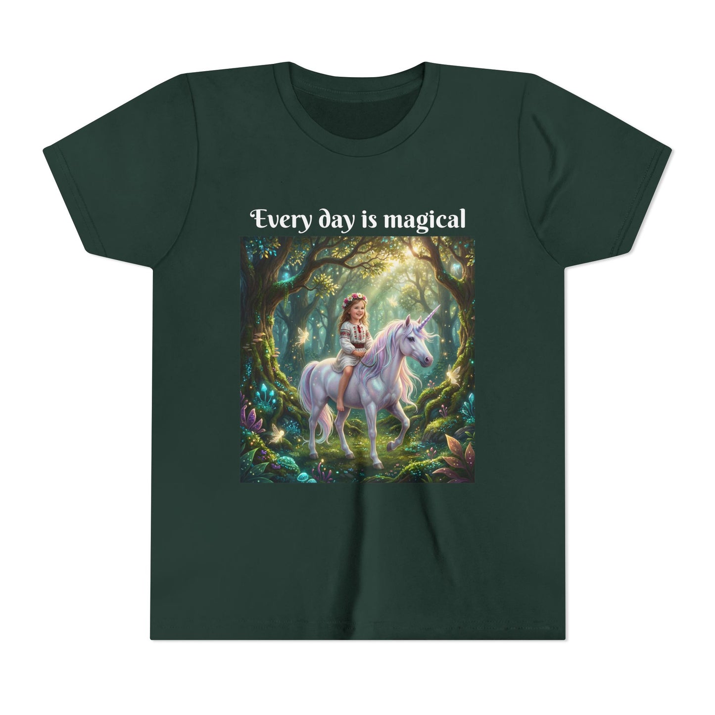 Custom T-Shirt "Princess on Unicorn" – Personalized with your Child Face