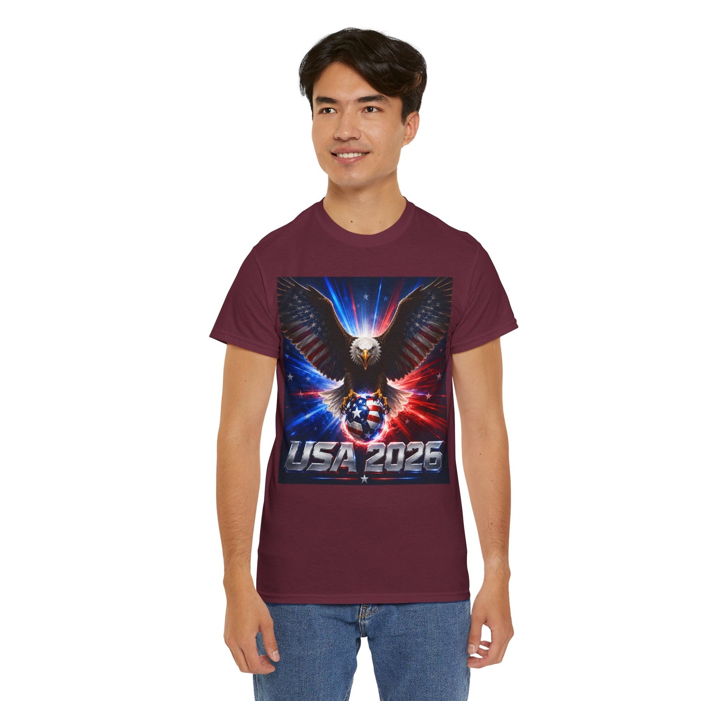 USA 2026 World Cup T-Shirt — USA Fans American Flag Design