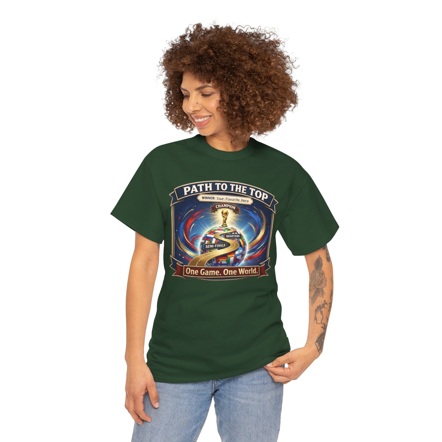 World Cup 2026 Cotton T-Shirt — “One Game. One World”