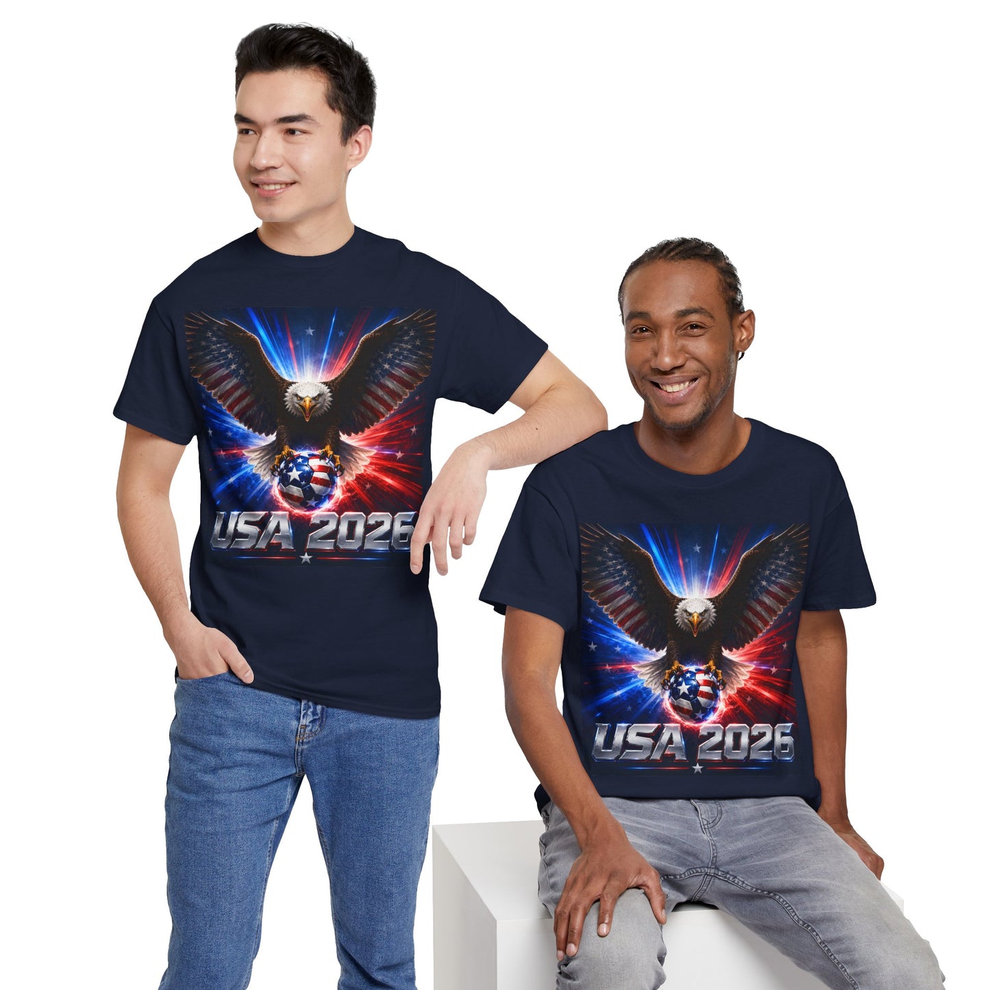 USA 2026 World Cup T-Shirt — USA Fans American Flag Design