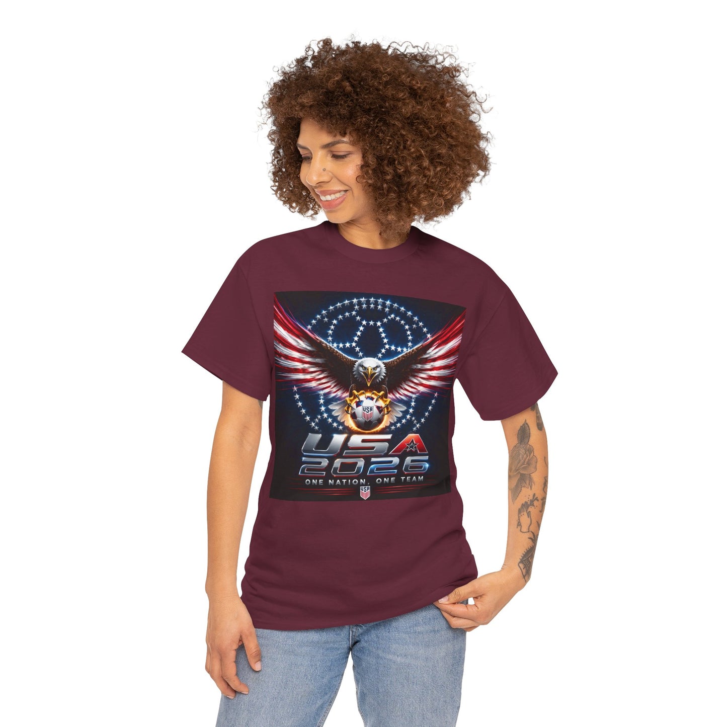 USA 2026 World Cup T-Shirt —  One Nation One Team cotton T-Shirt
