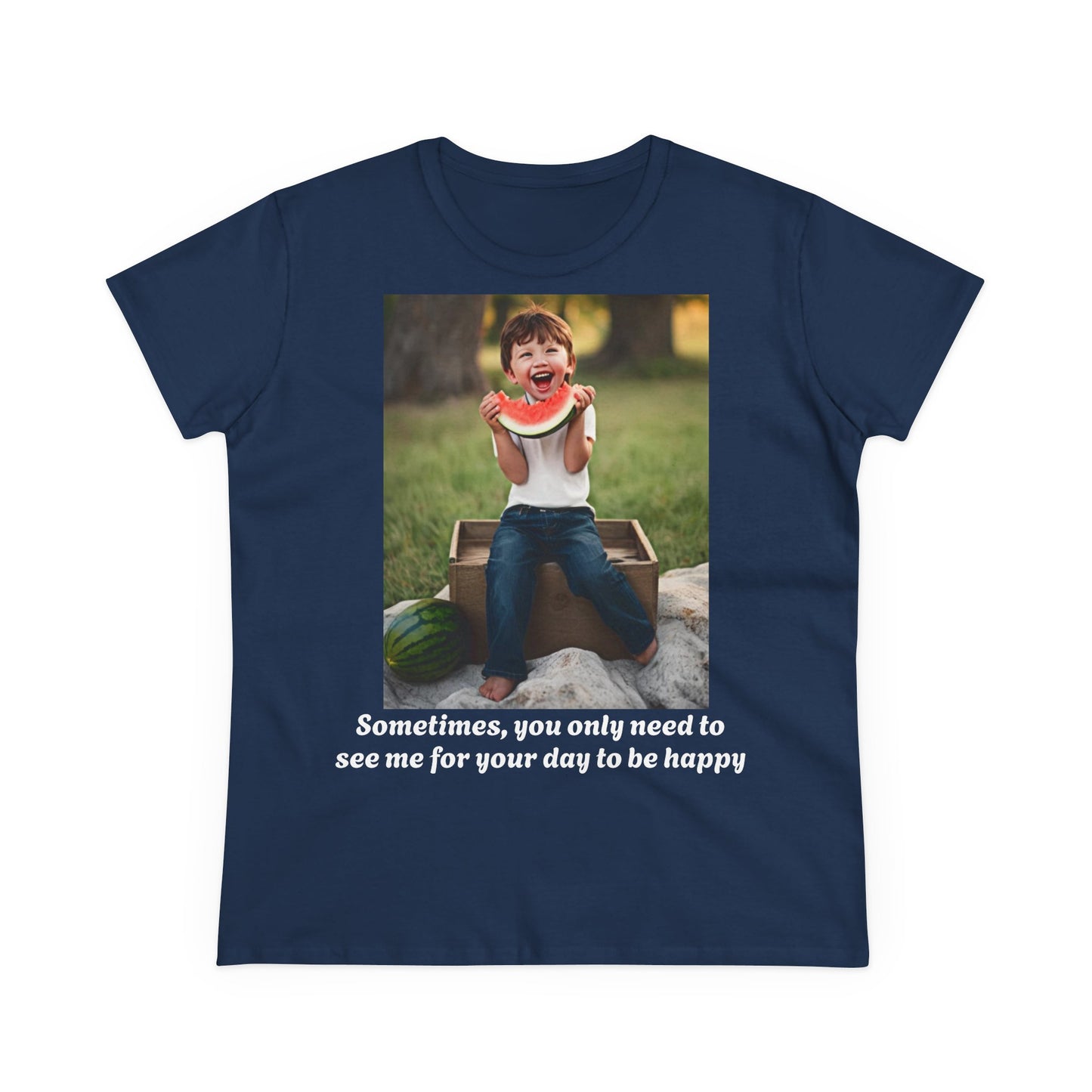 Customizable Women's Midweight Cotton Tee