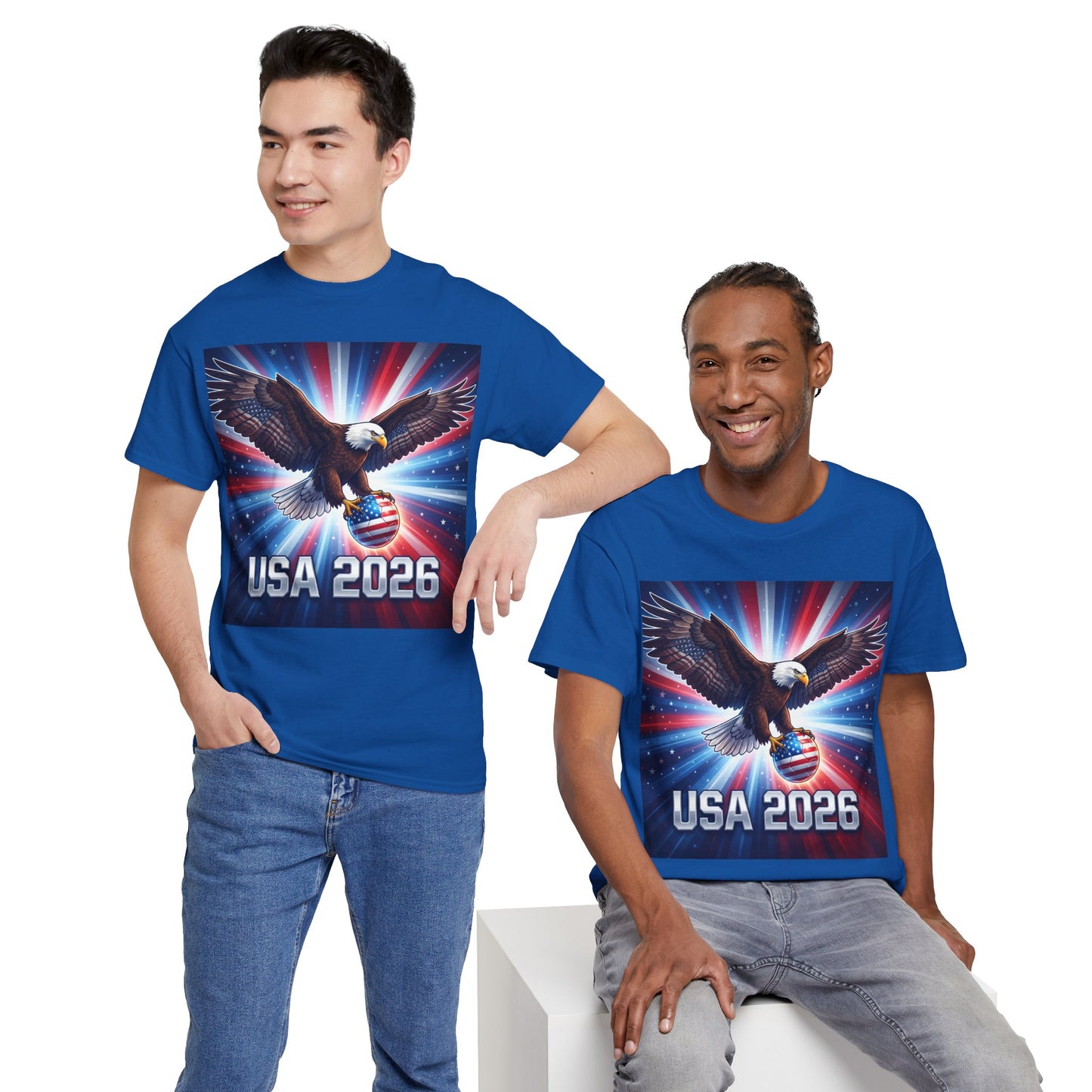 USA 2026 World Cup T-Shirt — Patriotic American Flag Design