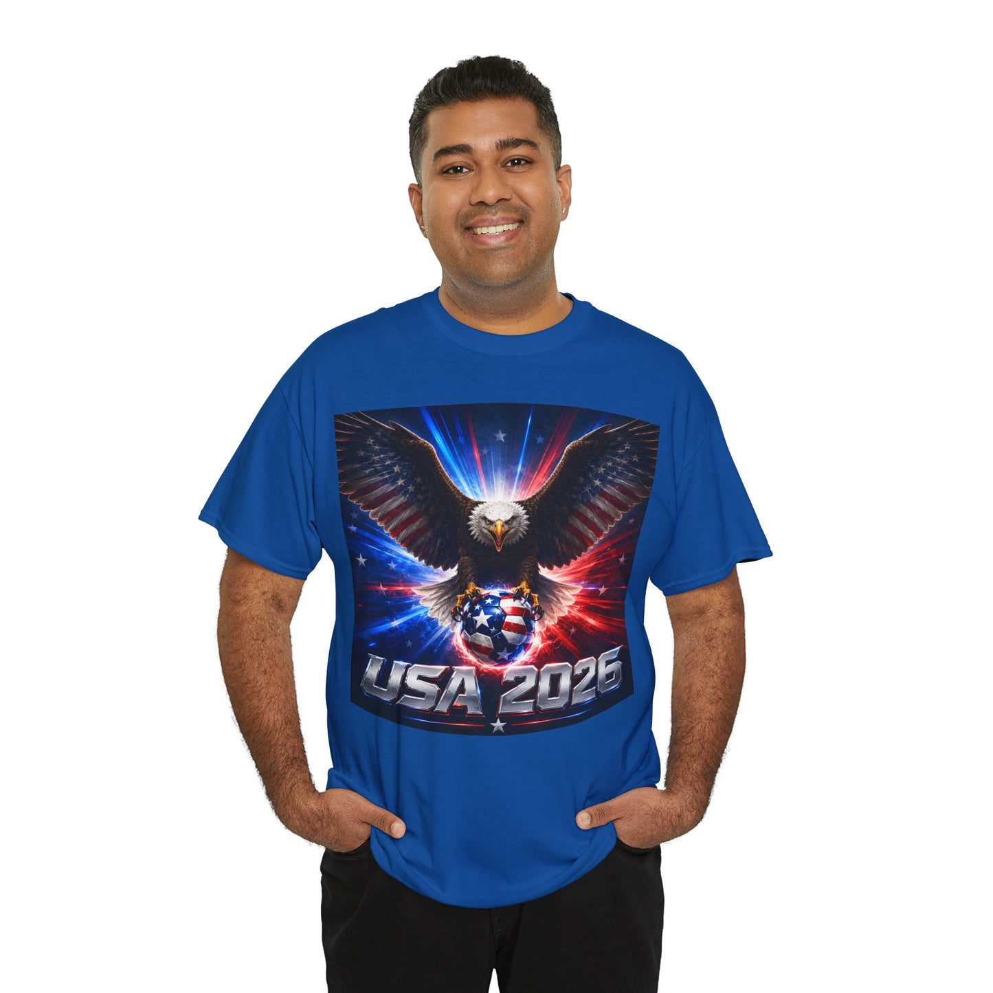 USA 2026 World Cup T-Shirt — USA Fans American Flag Design