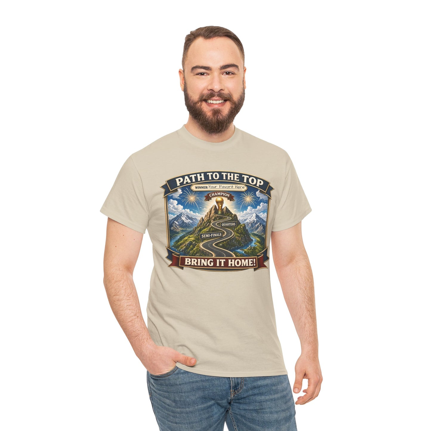 World Cup 2026 Cotton T-Shirt — “Your Favorite at the Top”