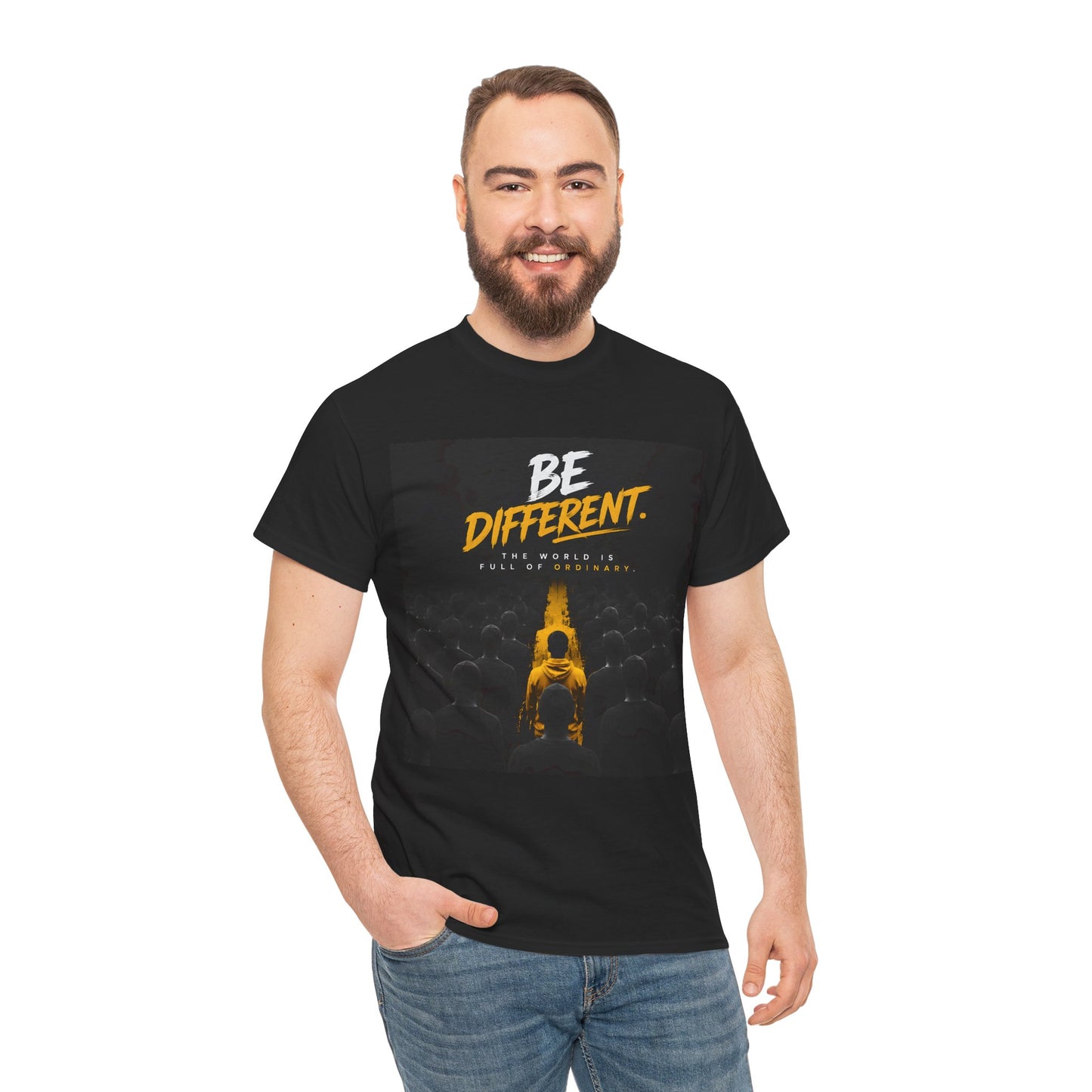 Motivational T-Shirts  "Be Different"  — Inspirational Graphic Cotton T-Shirt