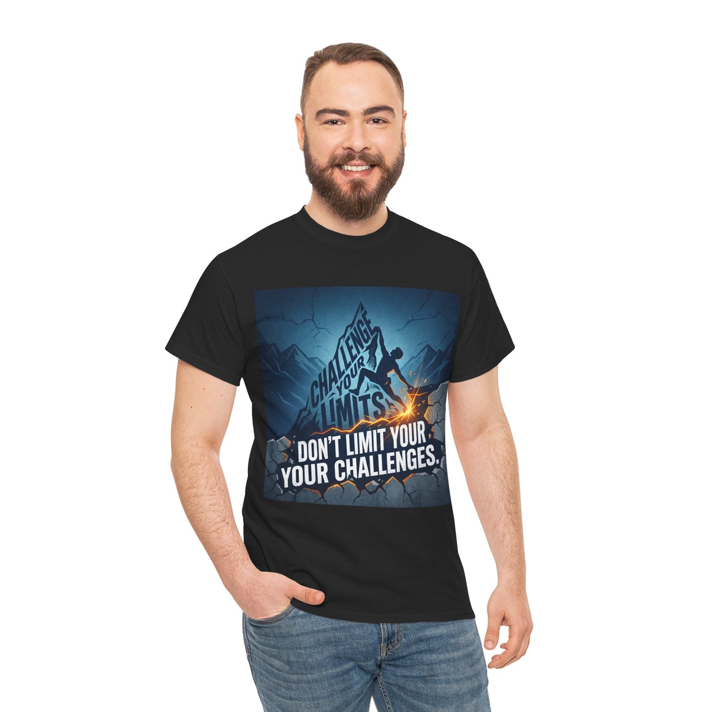 Motivational T-Shirts - "Don't Limit Your Challenges" Inspirational Breakthrough T-Shirt