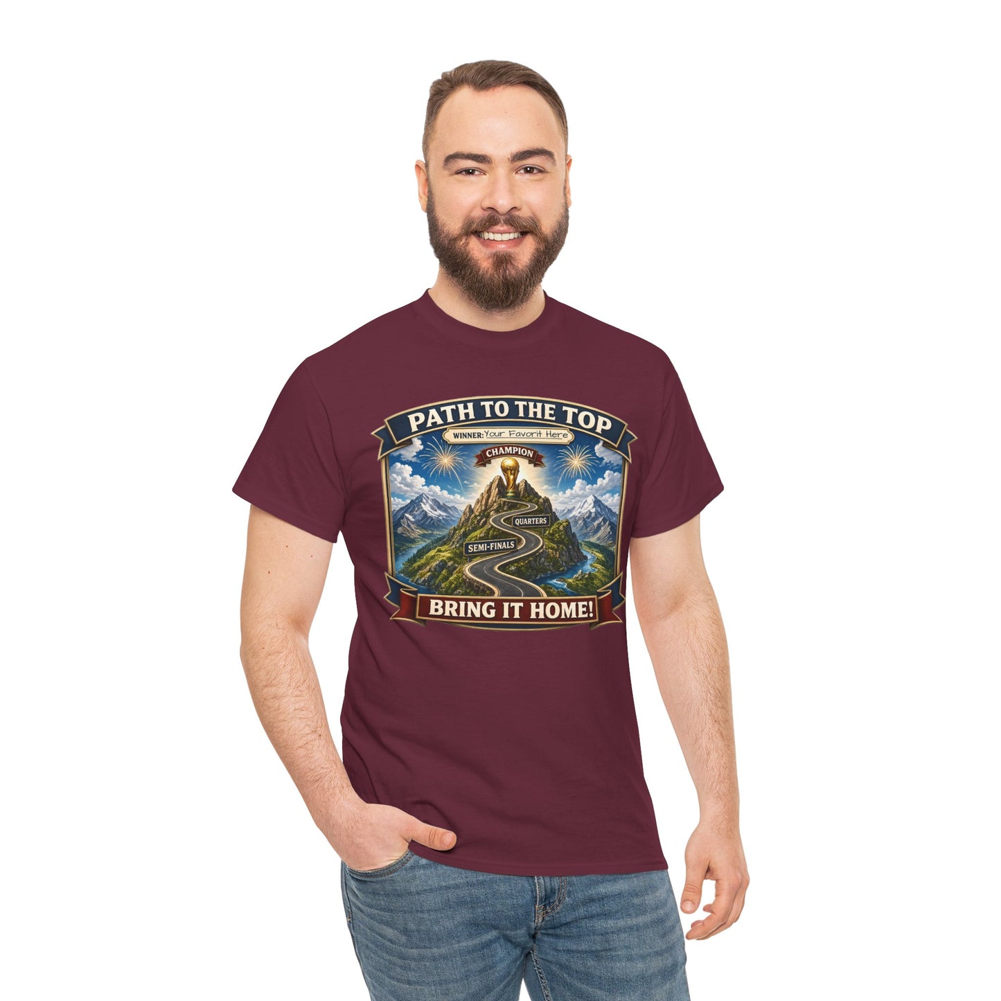 World Cup 2026 Cotton T-Shirt — “Your Favorite at the Top”