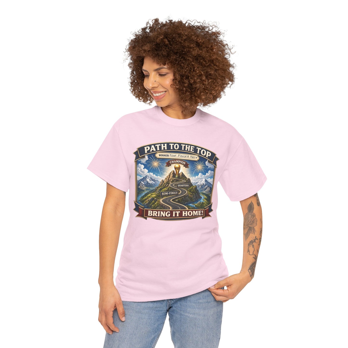 World Cup 2026 Cotton T-Shirt — “Your Favorite at the Top”