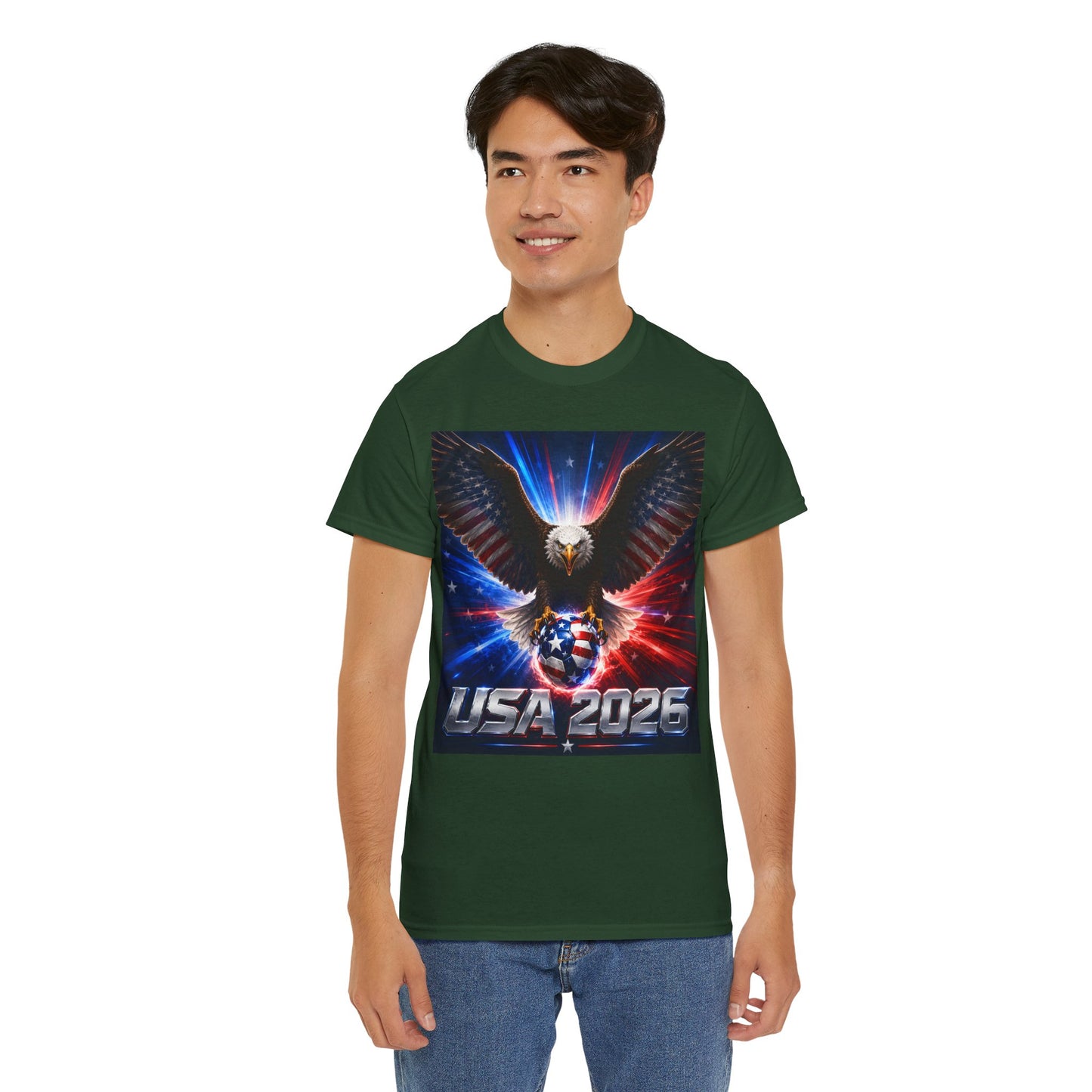 USA 2026 World Cup T-Shirt — USA Fans American Flag Design