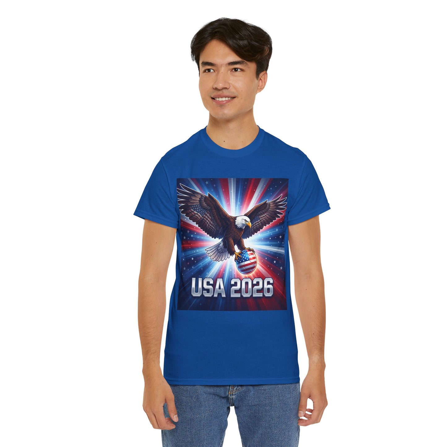 USA 2026 World Cup T-Shirt — Patriotic American Flag Design