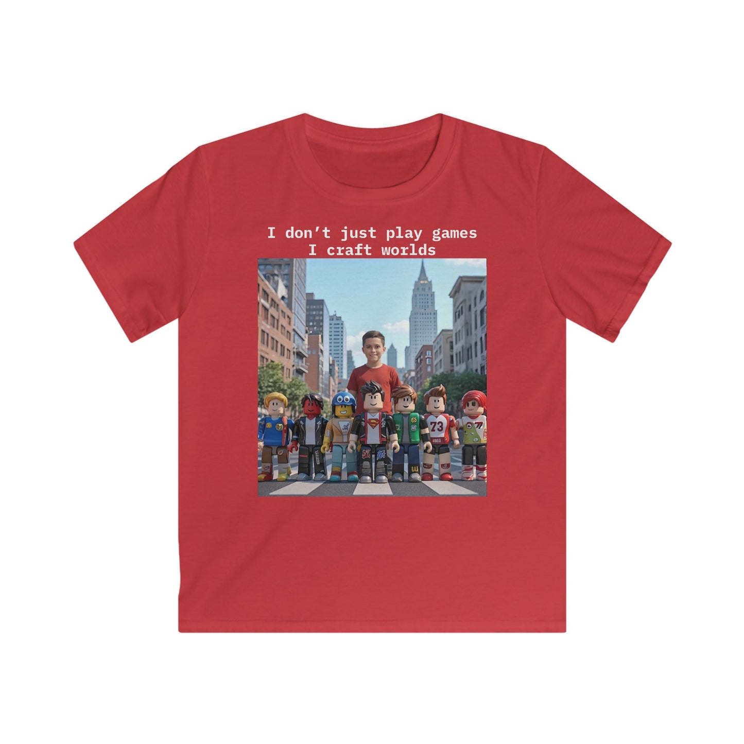 Craft Worlds - Roblox T-Shirt - T-Shirt for Boys, Fun and Creative Gift
