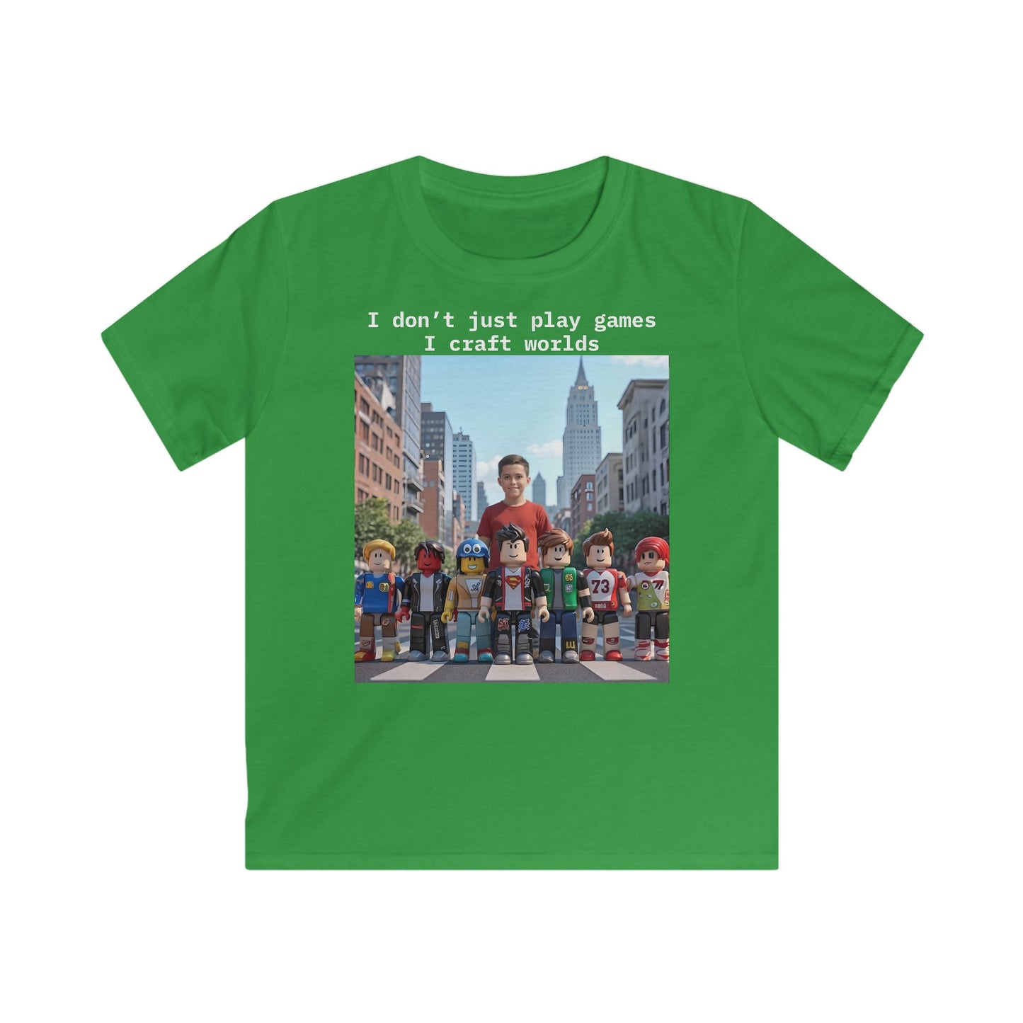 Craft Worlds - Roblox T-Shirt - T-Shirt for Boys, Fun and Creative Gift