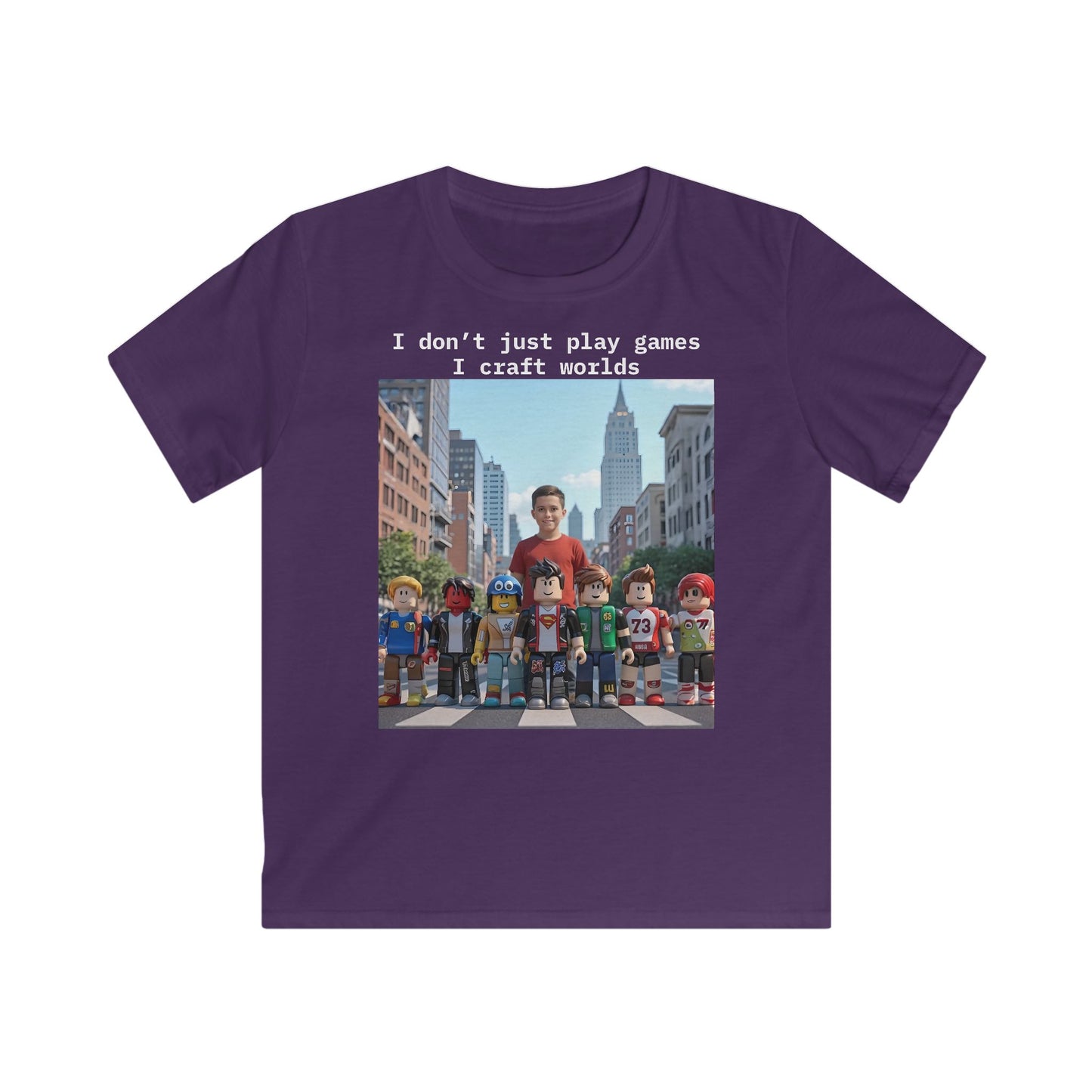 Craft Worlds - Roblox T-Shirt - T-Shirt for Boys, Fun and Creative Gift
