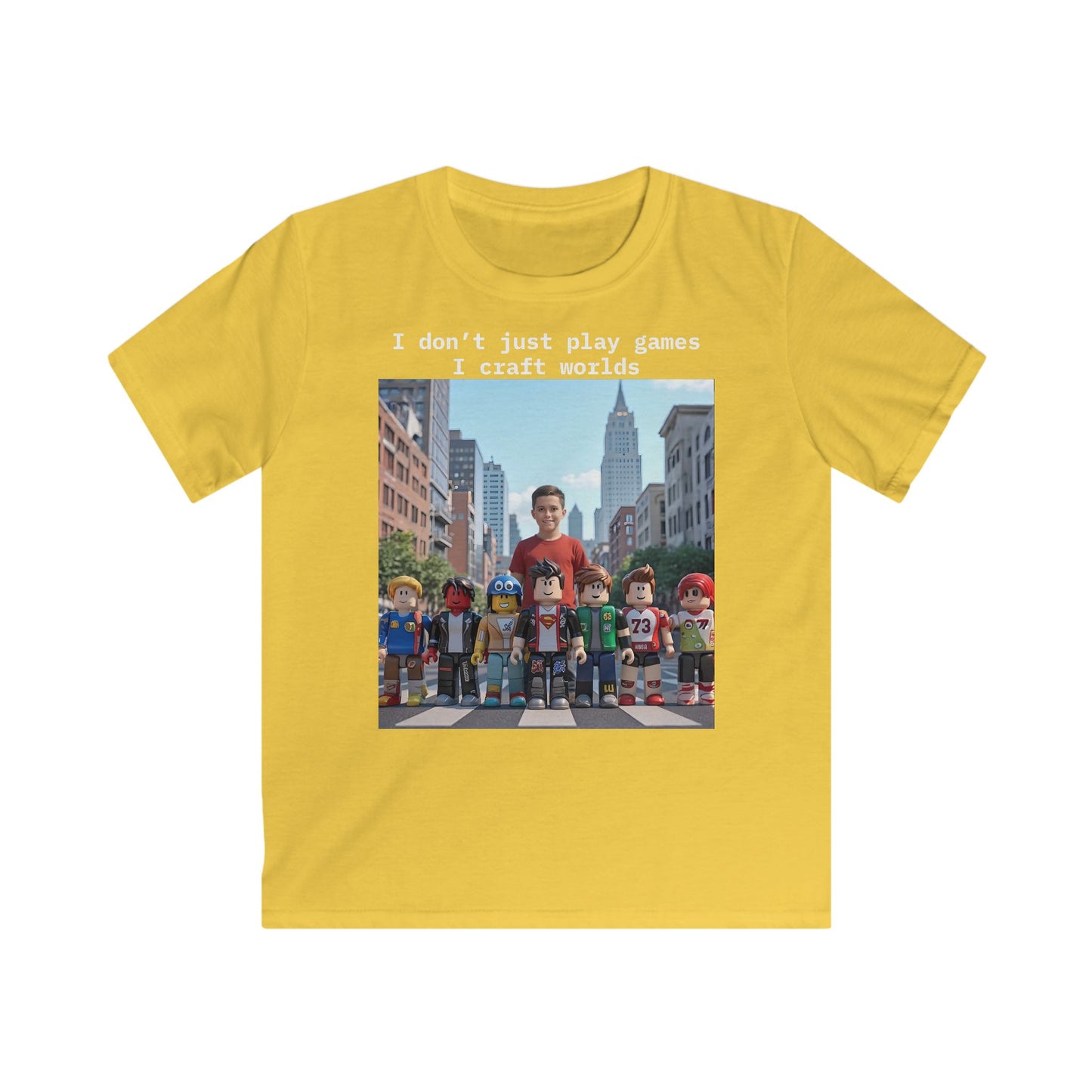 Craft Worlds - Roblox T-Shirt - T-Shirt for Boys, Fun and Creative Gift