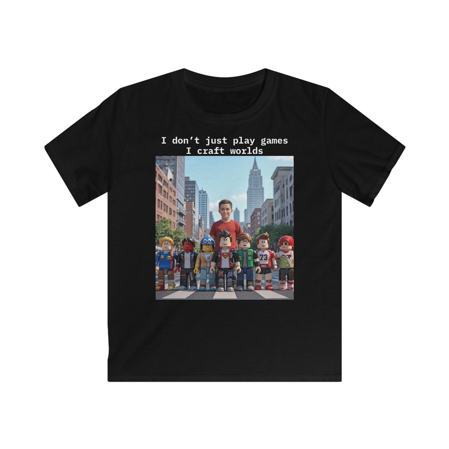 Craft Worlds - Roblox T-Shirt - T-Shirt for Boys, Fun and Creative Gift
