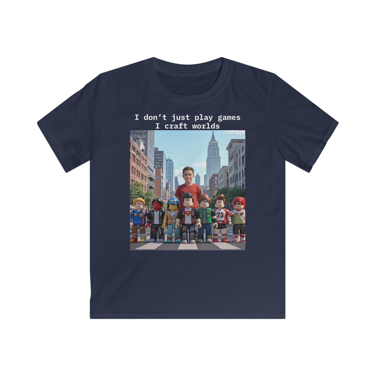Craft Worlds - Roblox T-Shirt - T-Shirt for Boys, Fun and Creative Gift