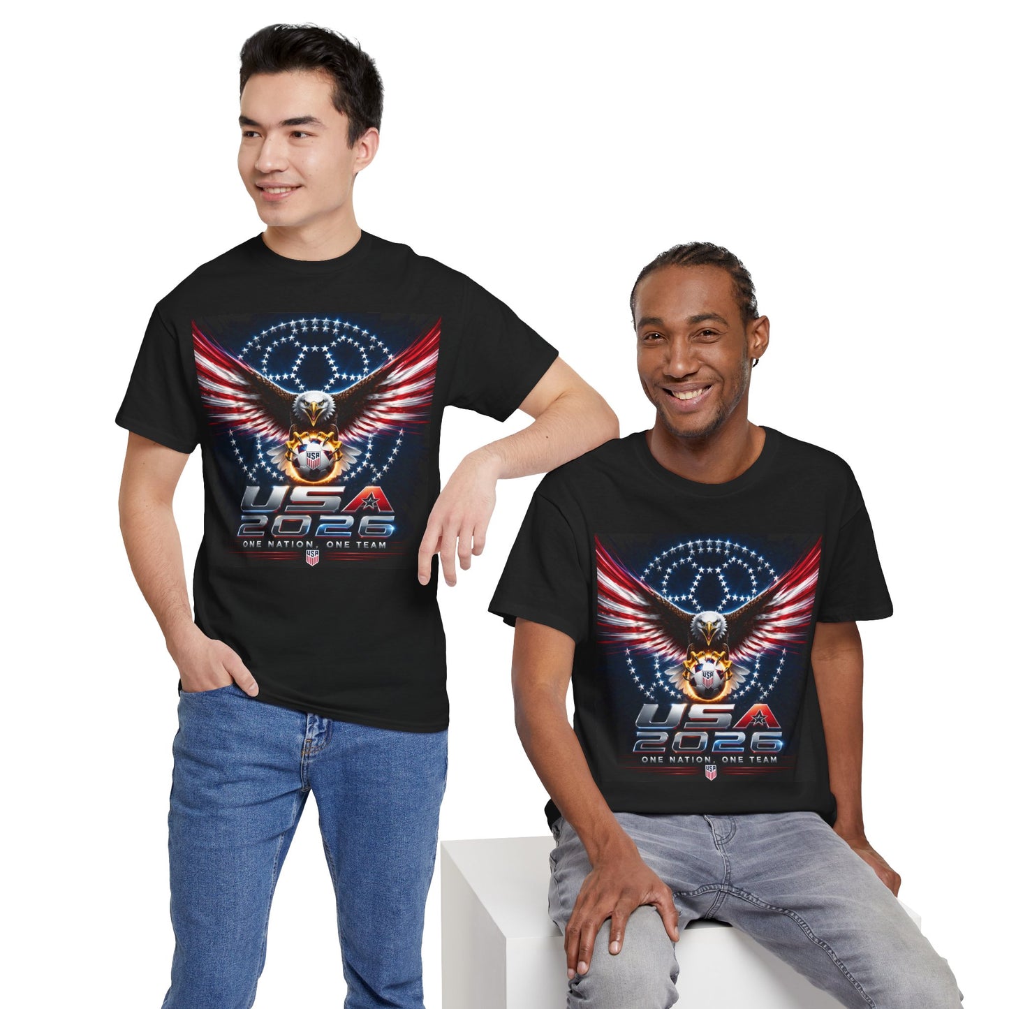 USA 2026 World Cup T-Shirt —  One Nation One Team cotton T-Shirt
