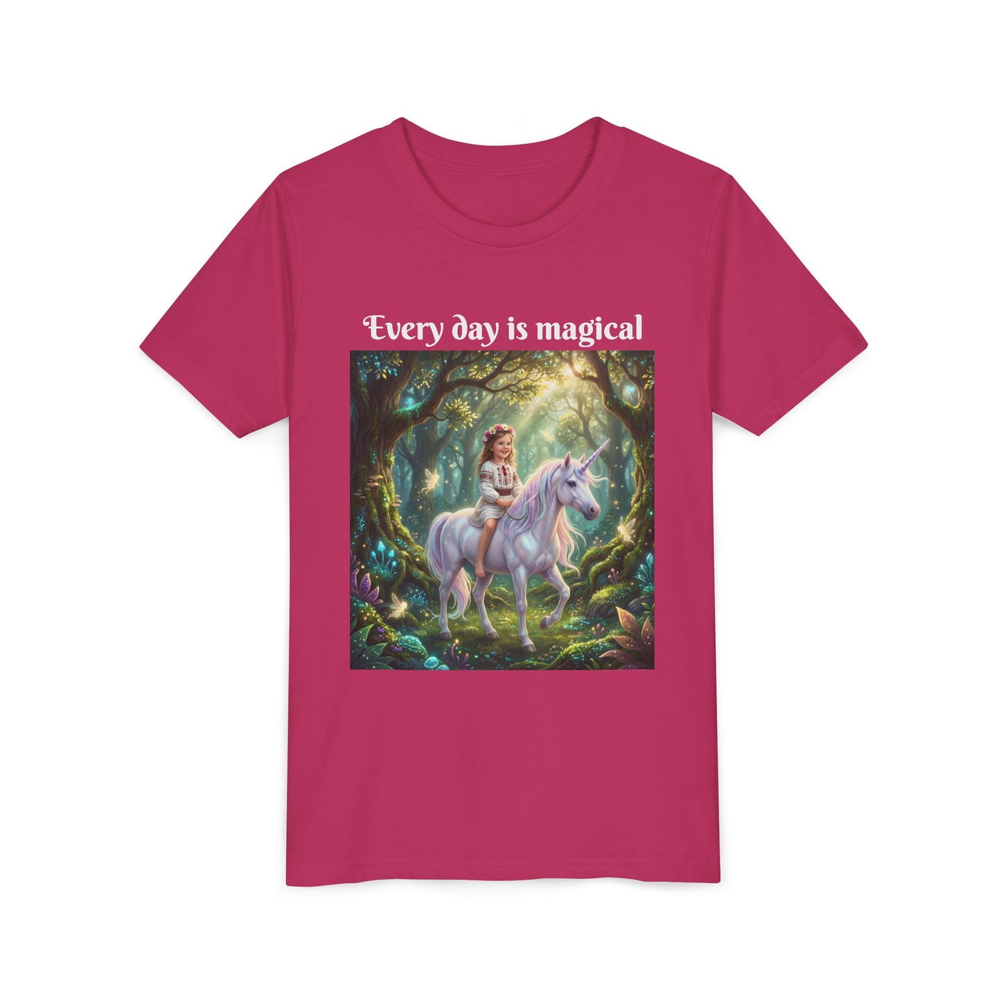 Custom T-Shirt "Princess on Unicorn" – Personalized with your Child Face