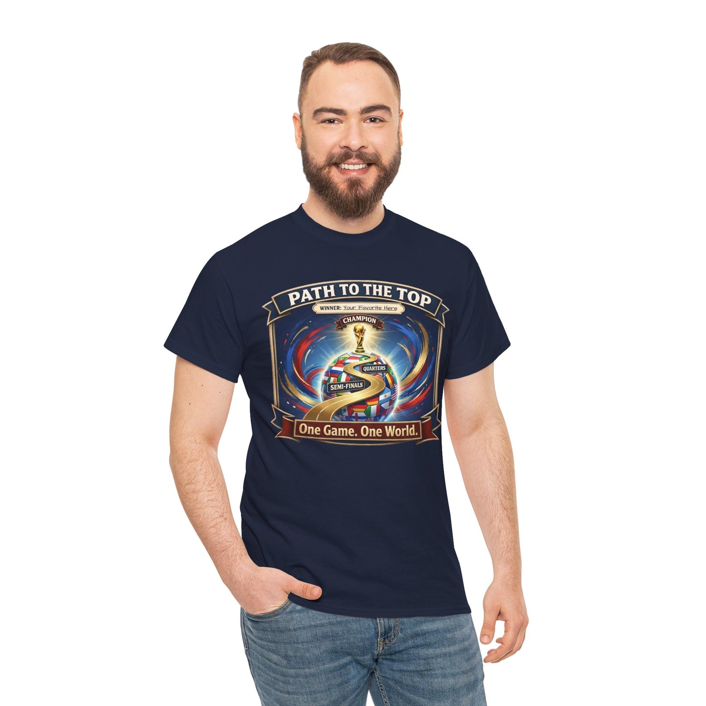 World Cup 2026 Cotton T-Shirt — “One Game. One World”